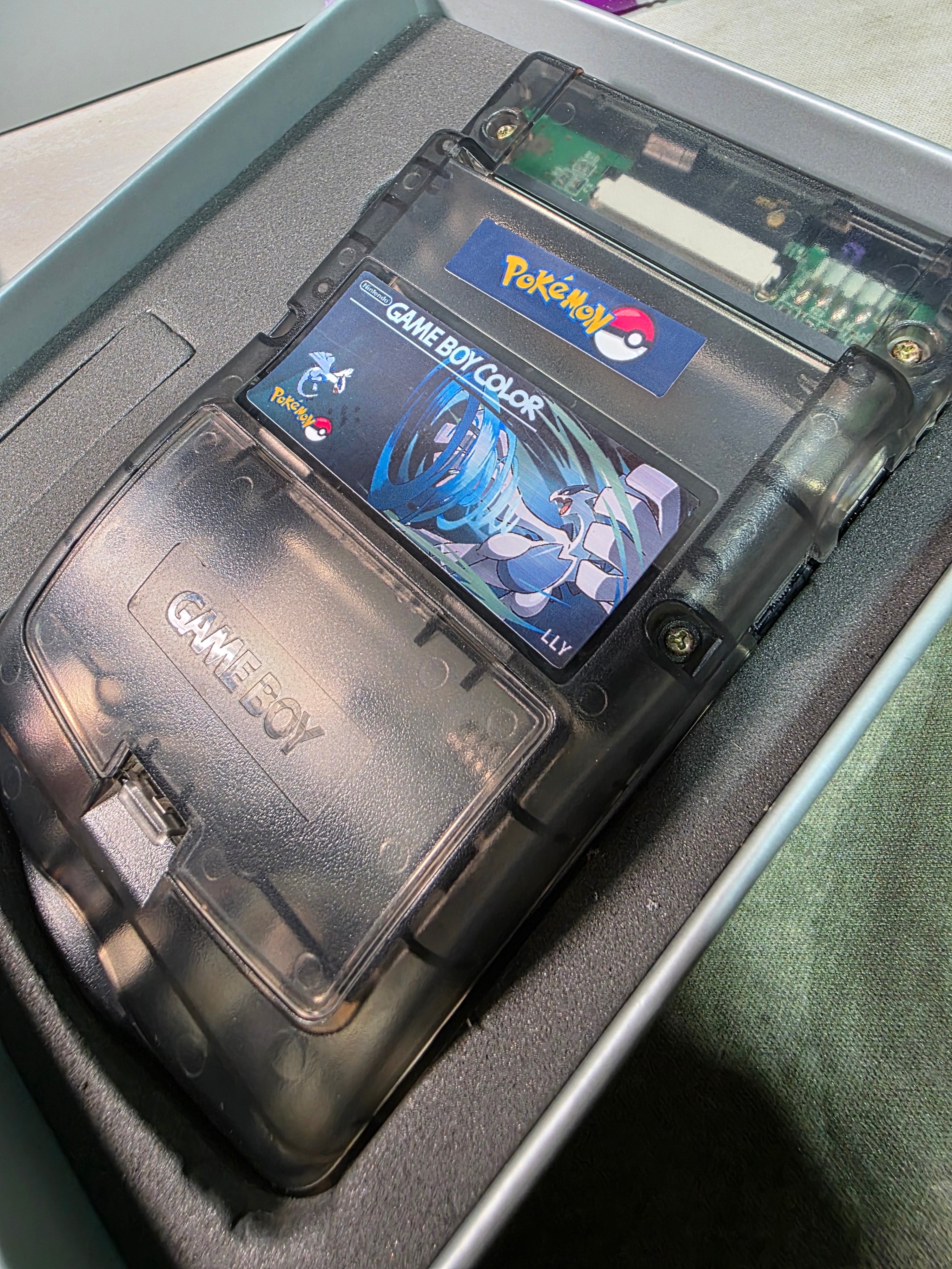 Nintendo Game Boy Color (GBC) Custom Lugia Backlit Handheld Console