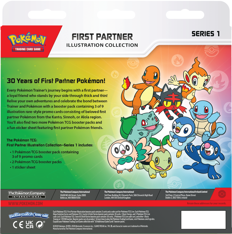 Pokémon - First Partner Illustration Collection - Series 1