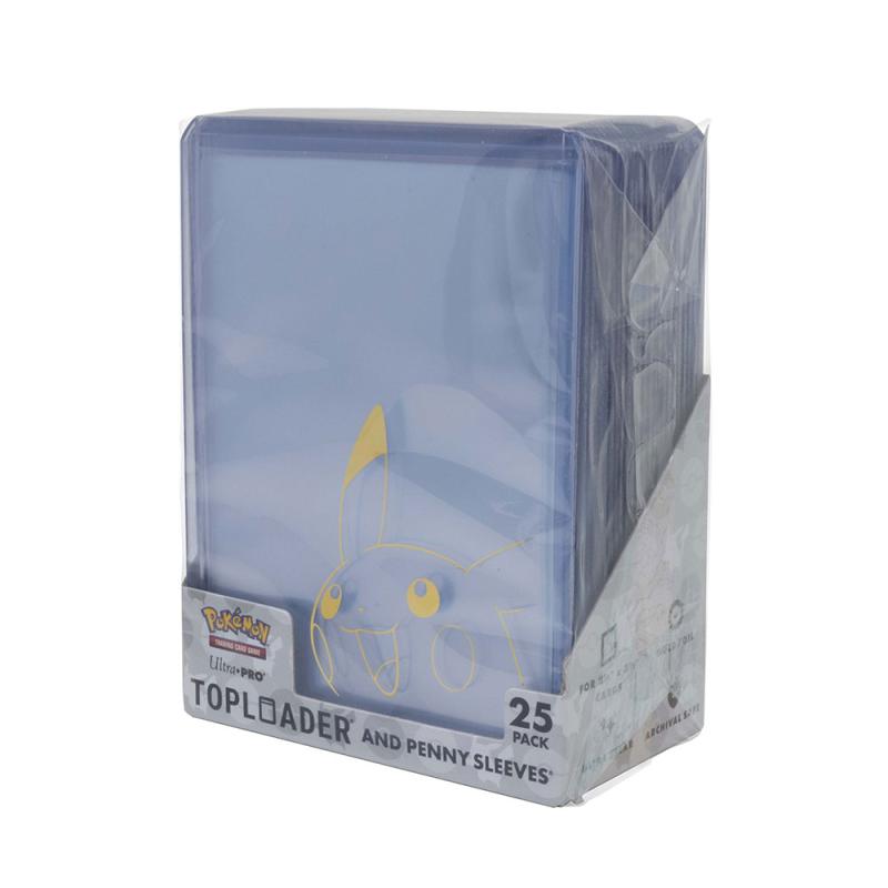 ULTRA PRO TOPLOADS 3x4 POKEMON PIKACHU W/ SLEEVES