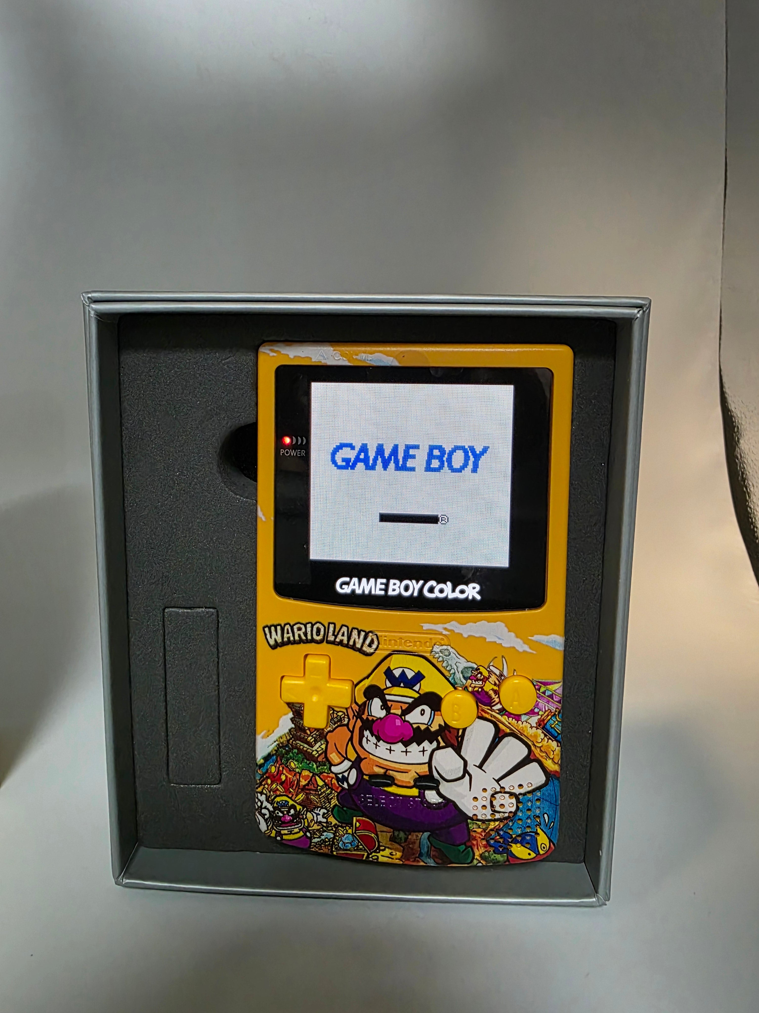 Nintendo Game Boy Color (GBC) Custom Wario Backlit Handheld Console
