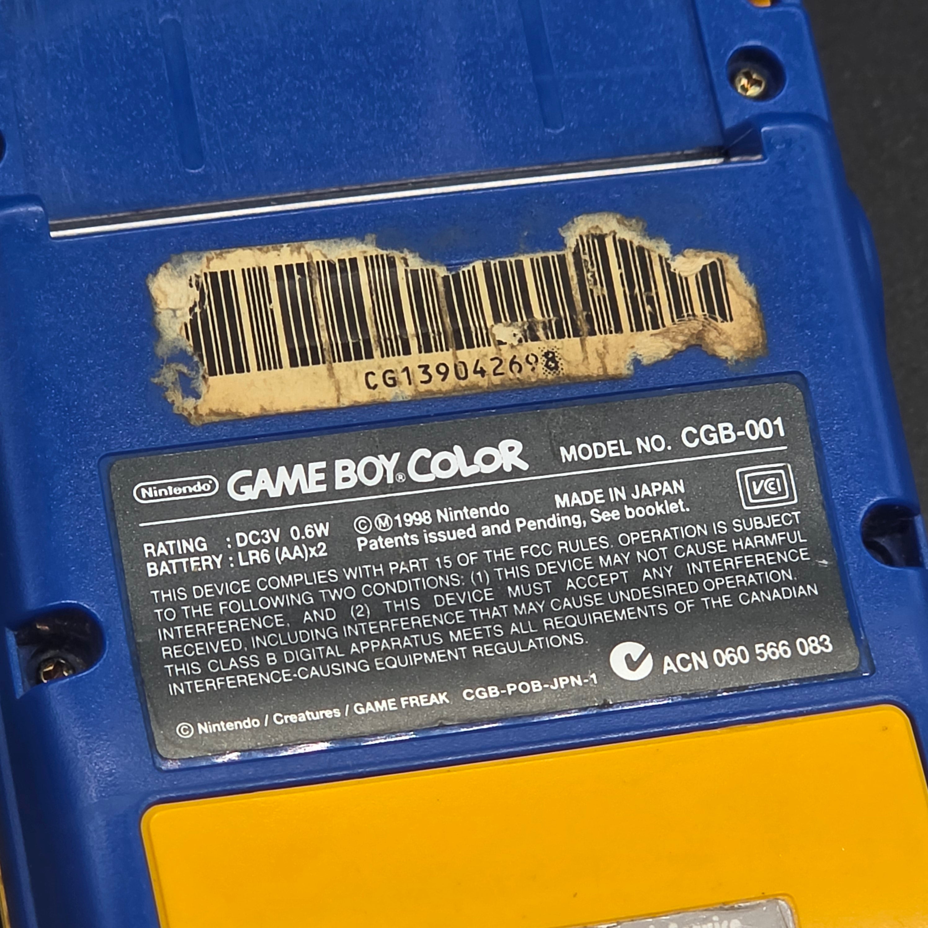Pokemon Special Limited Edition Game boy Color Nintendo Handheld Console