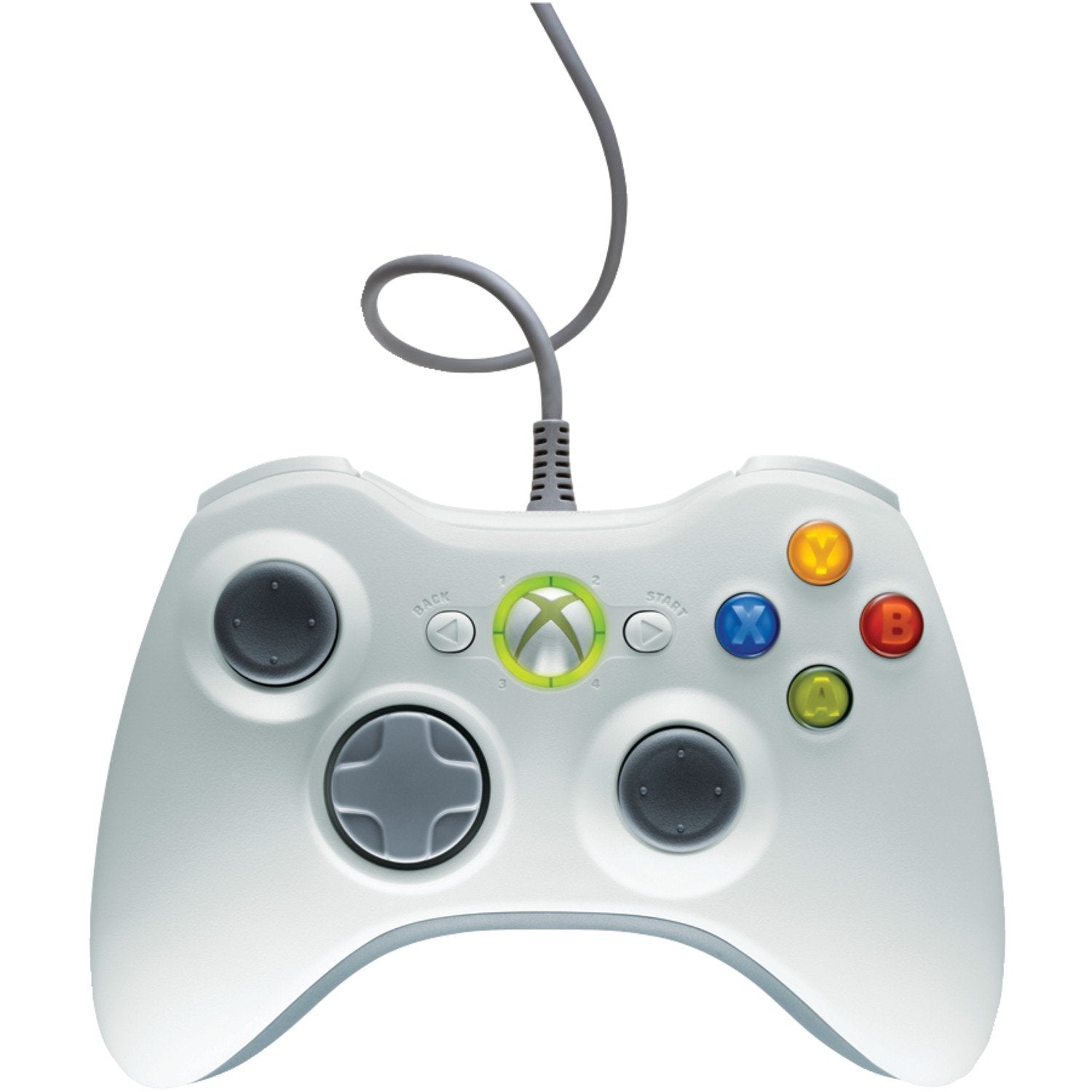 Microsoft Xbox 360 White Wired Controller
