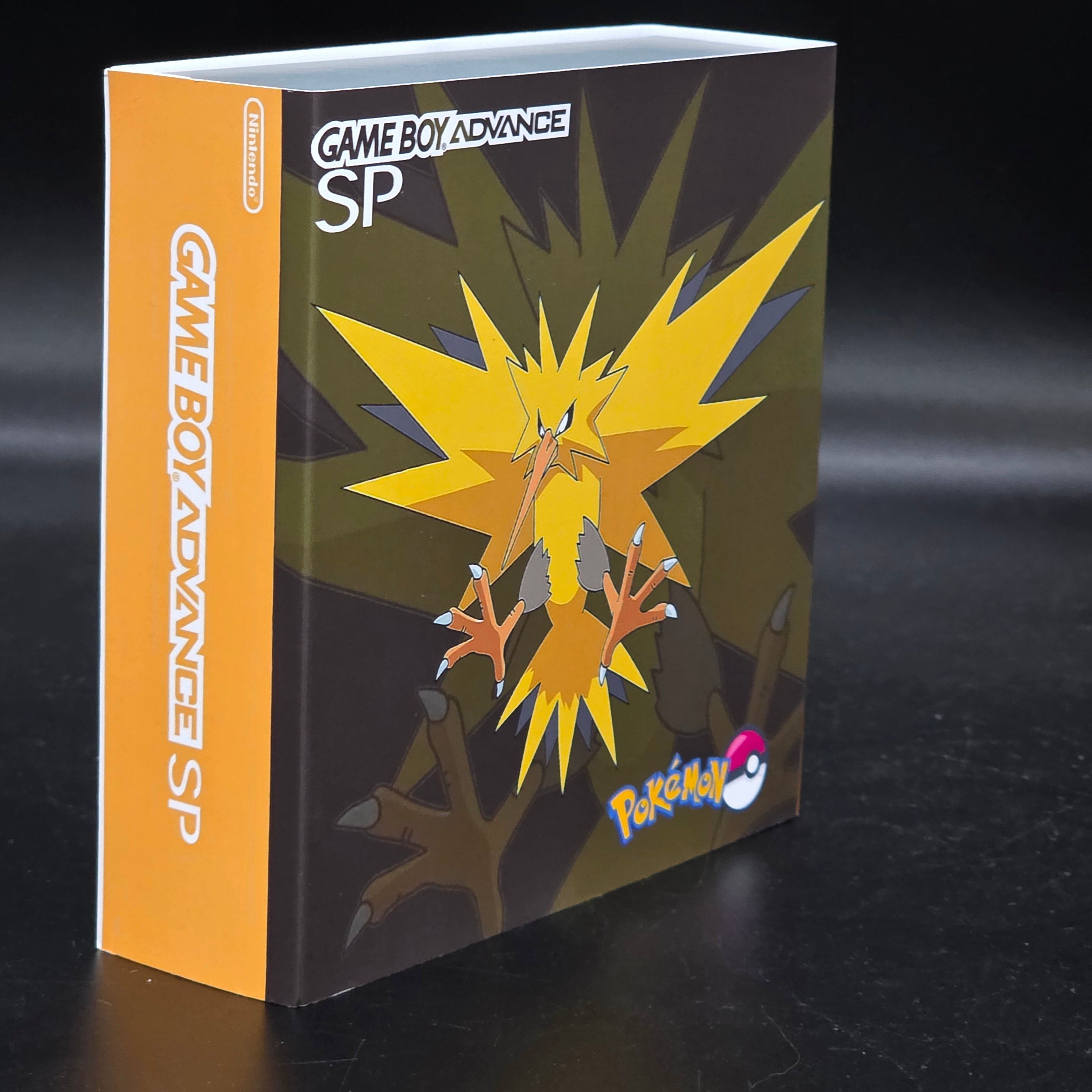 Nintendo Game Boy Advance SP (GBA SP) Custom Zapdos Backlit Handheld Console