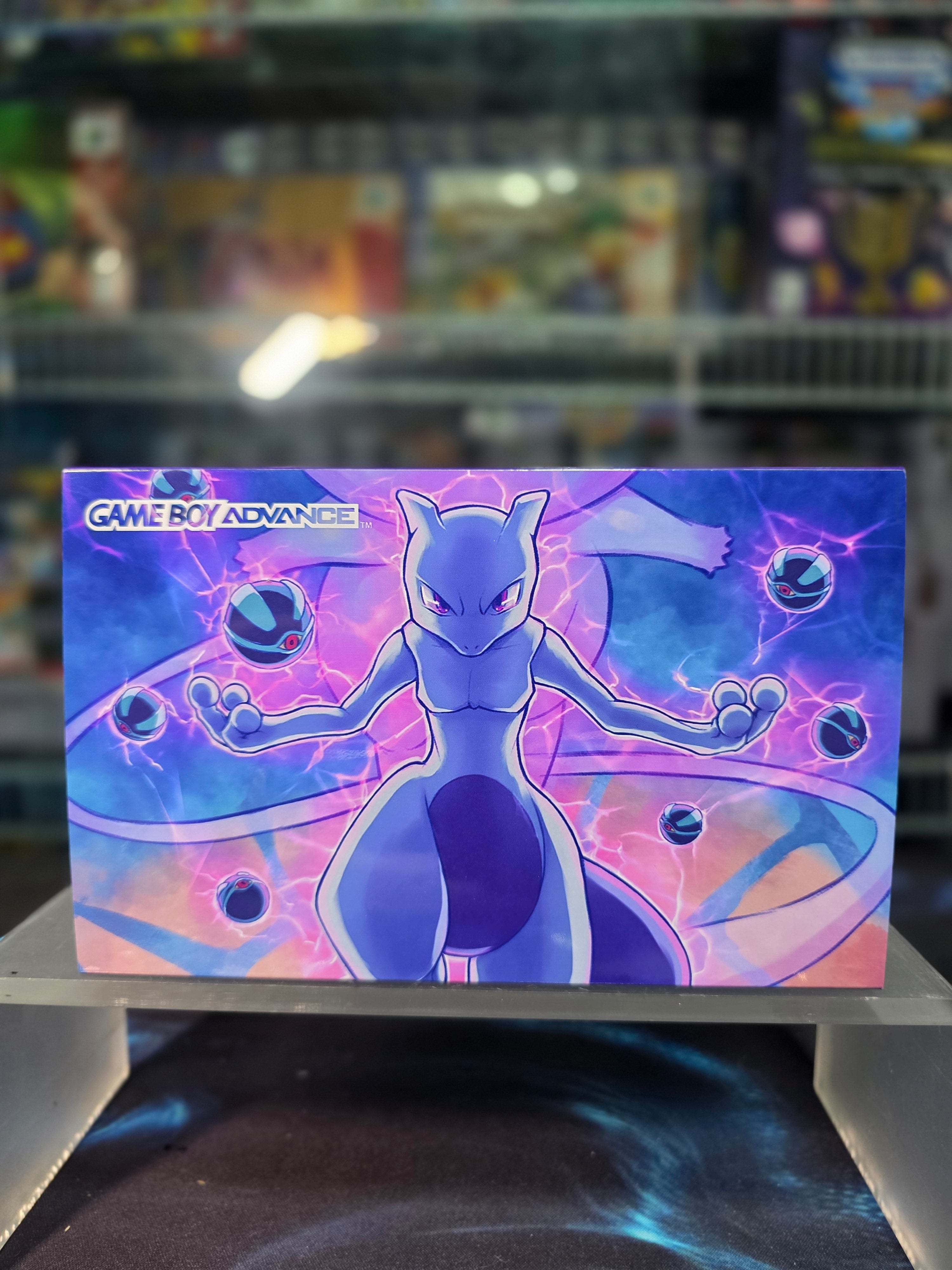 Nintendo Game Boy Advance (GBA) Custom Mewtwo Backlit Handheld Console