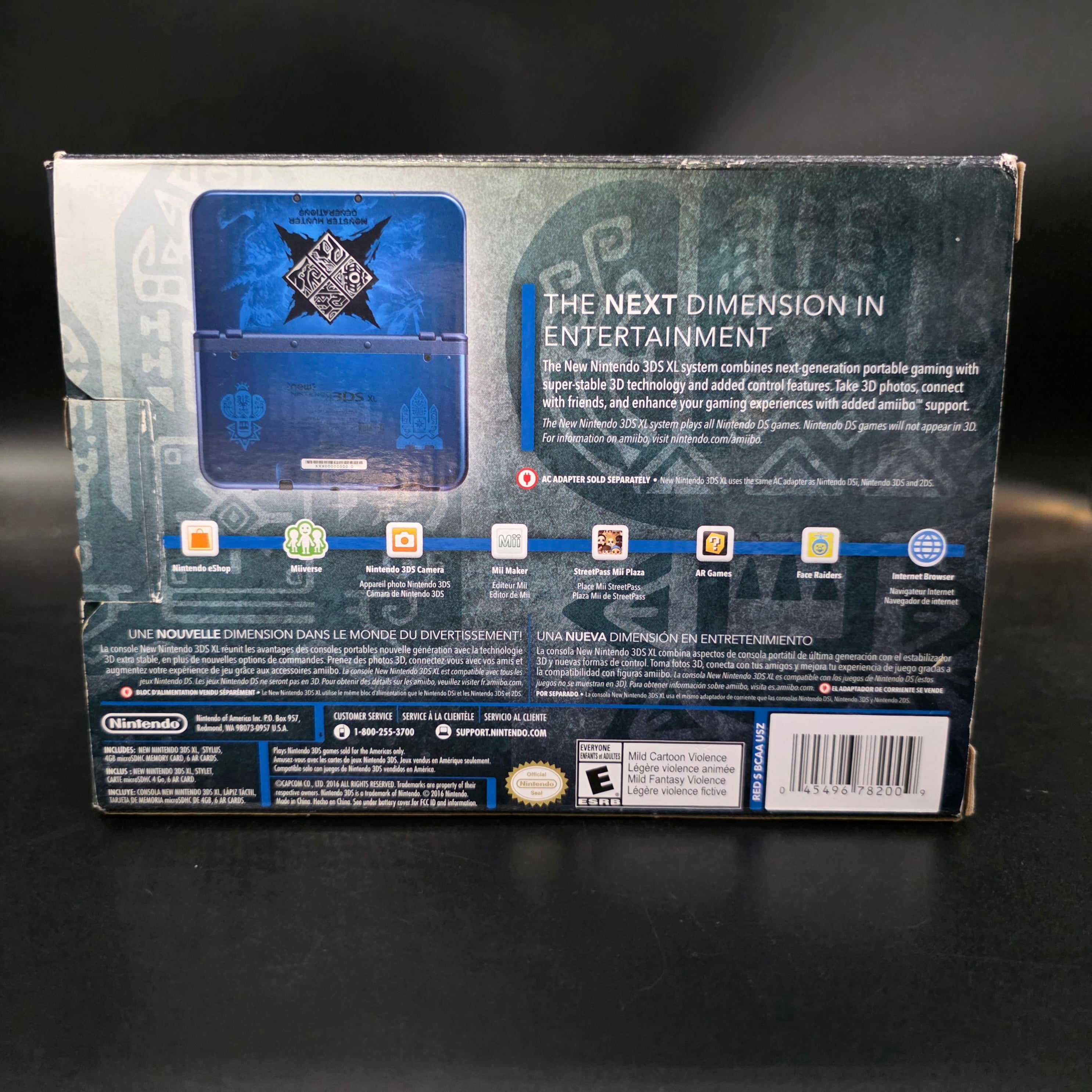 (CIB) "New" Nintendo 3DS XL Monster Hunter Generations Edition