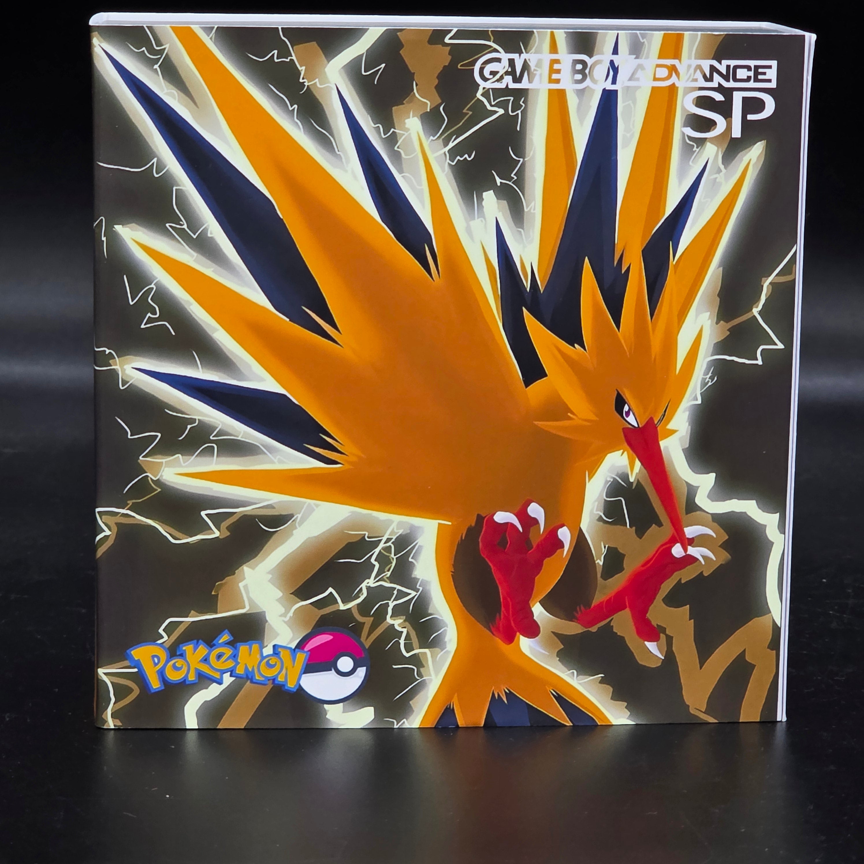 Nintendo Game Boy Advance SP (GBA SP) Custom Zapdos Backlit Handheld Console