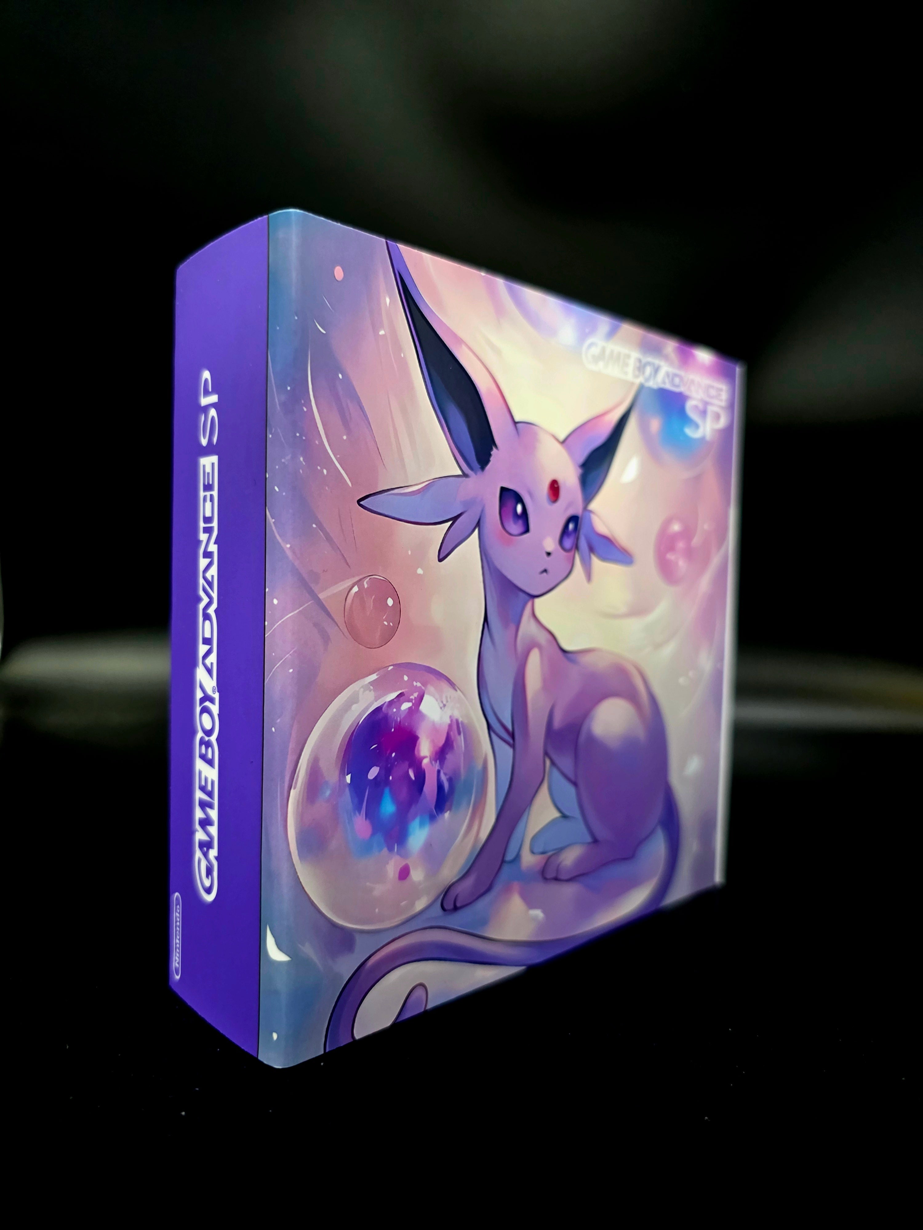 Nintendo Game Boy Advance SP (GBA SP) Custom Espeon Backlit Handheld Console