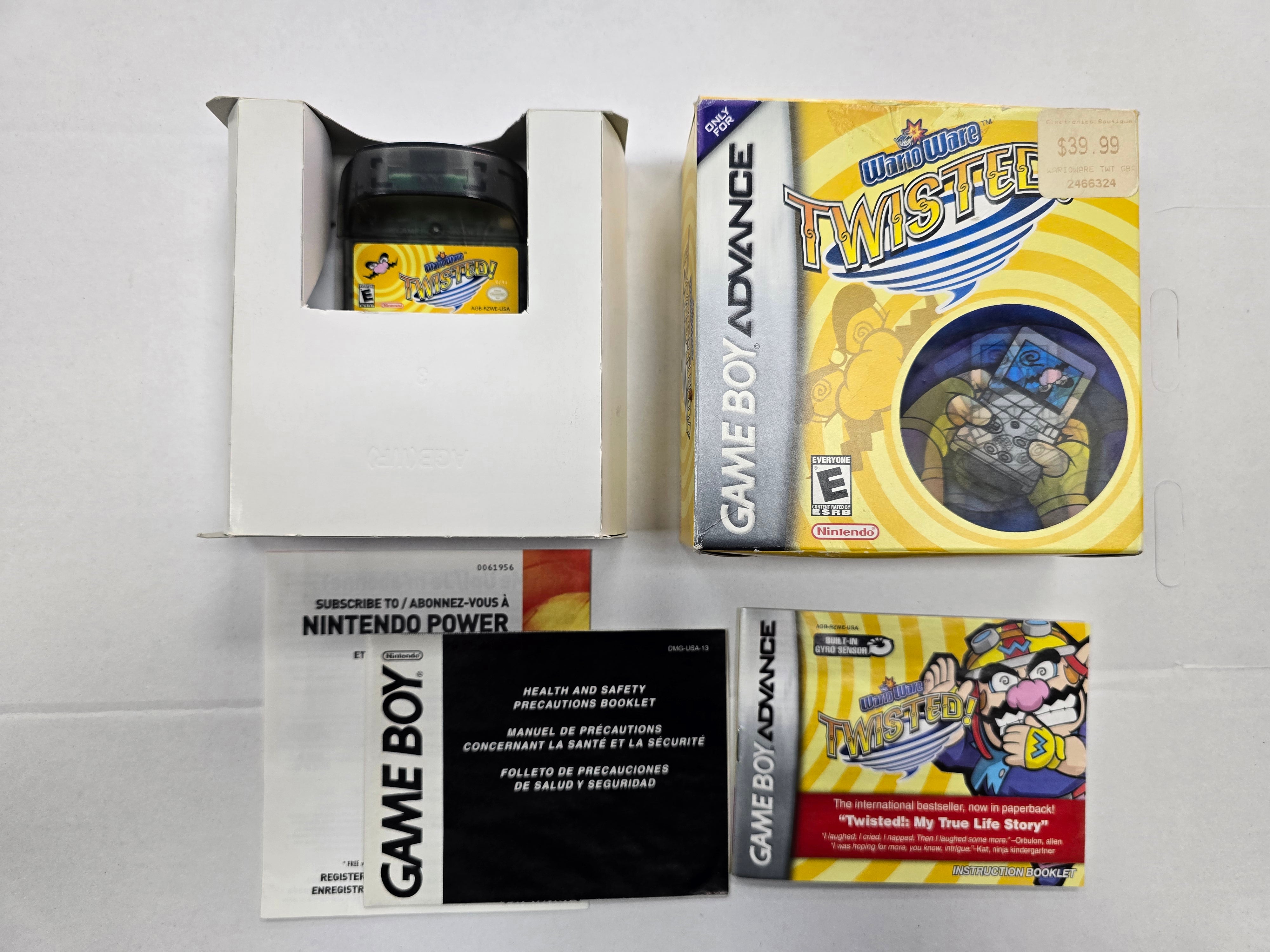 Wario Ware Twisted - Nintendo Game Boy Advance