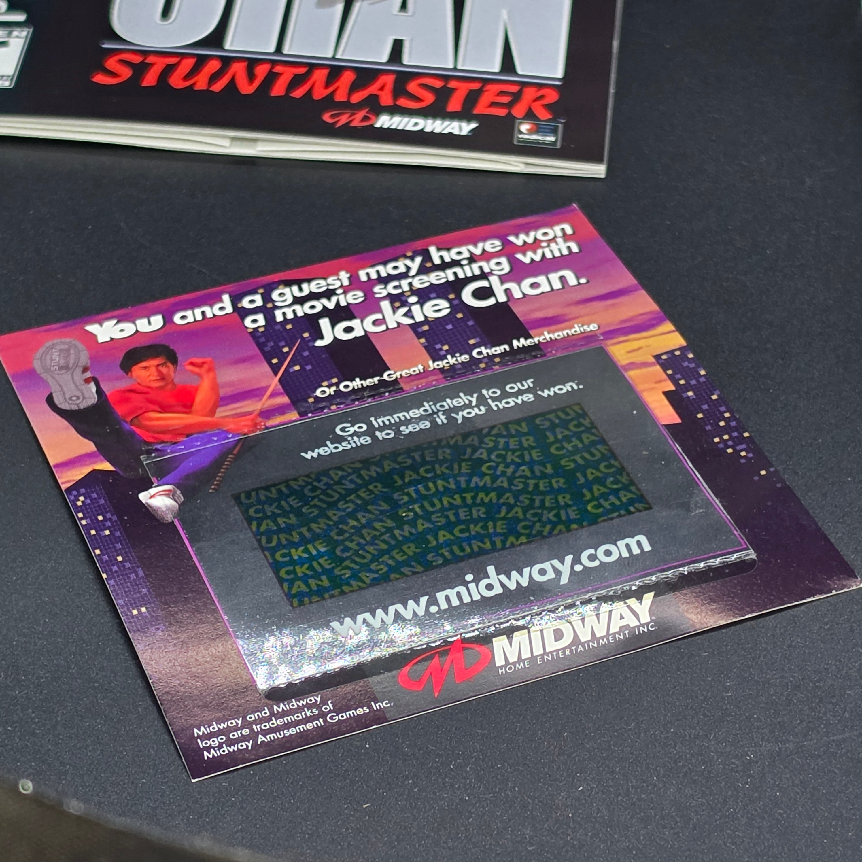 Jackie Chan's Stunt Master (Scratch and Win Card) - Sony PlayStation 1 (PS1)