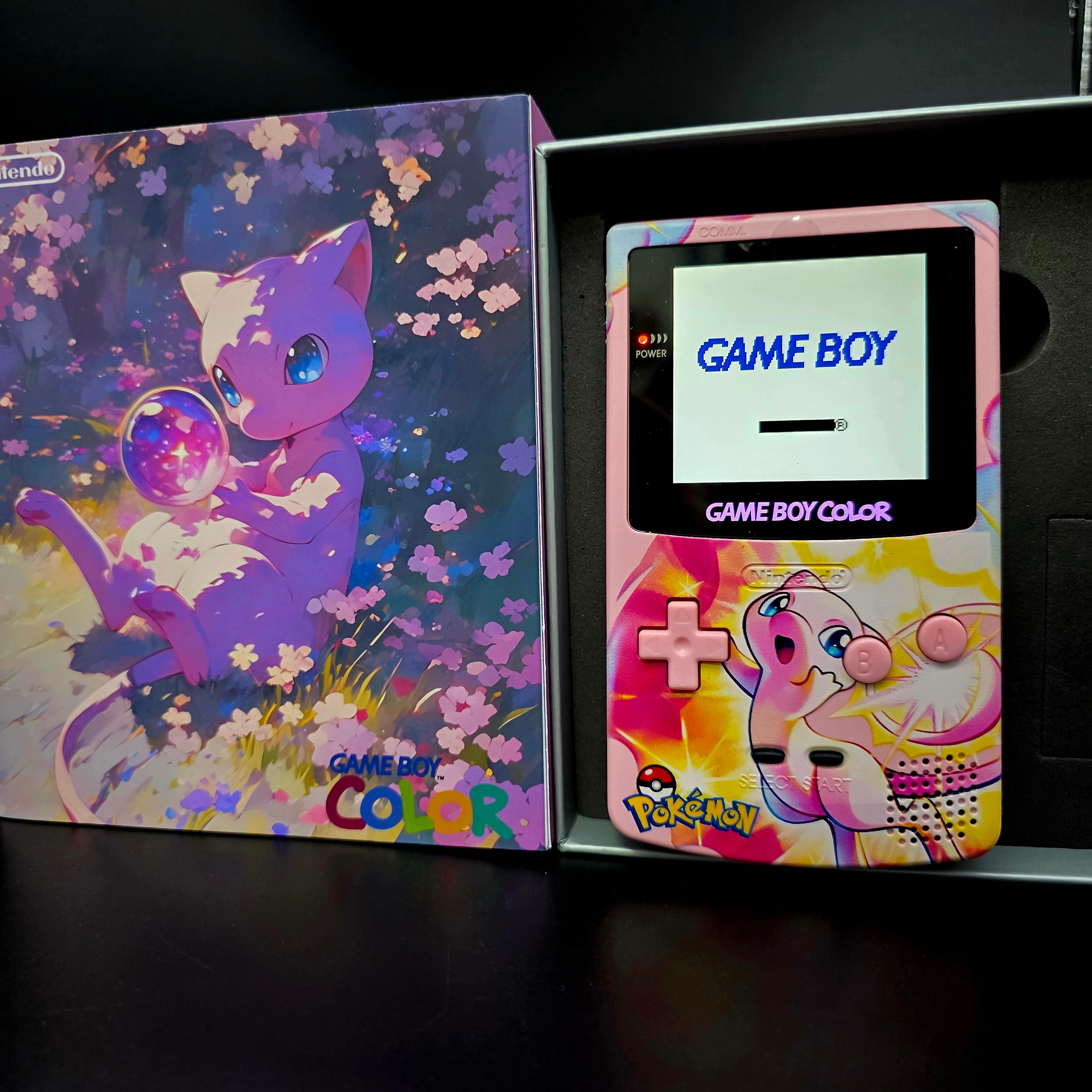 Nintendo Game Boy Color (GBC) Custom Mew Backlit Handheld Console