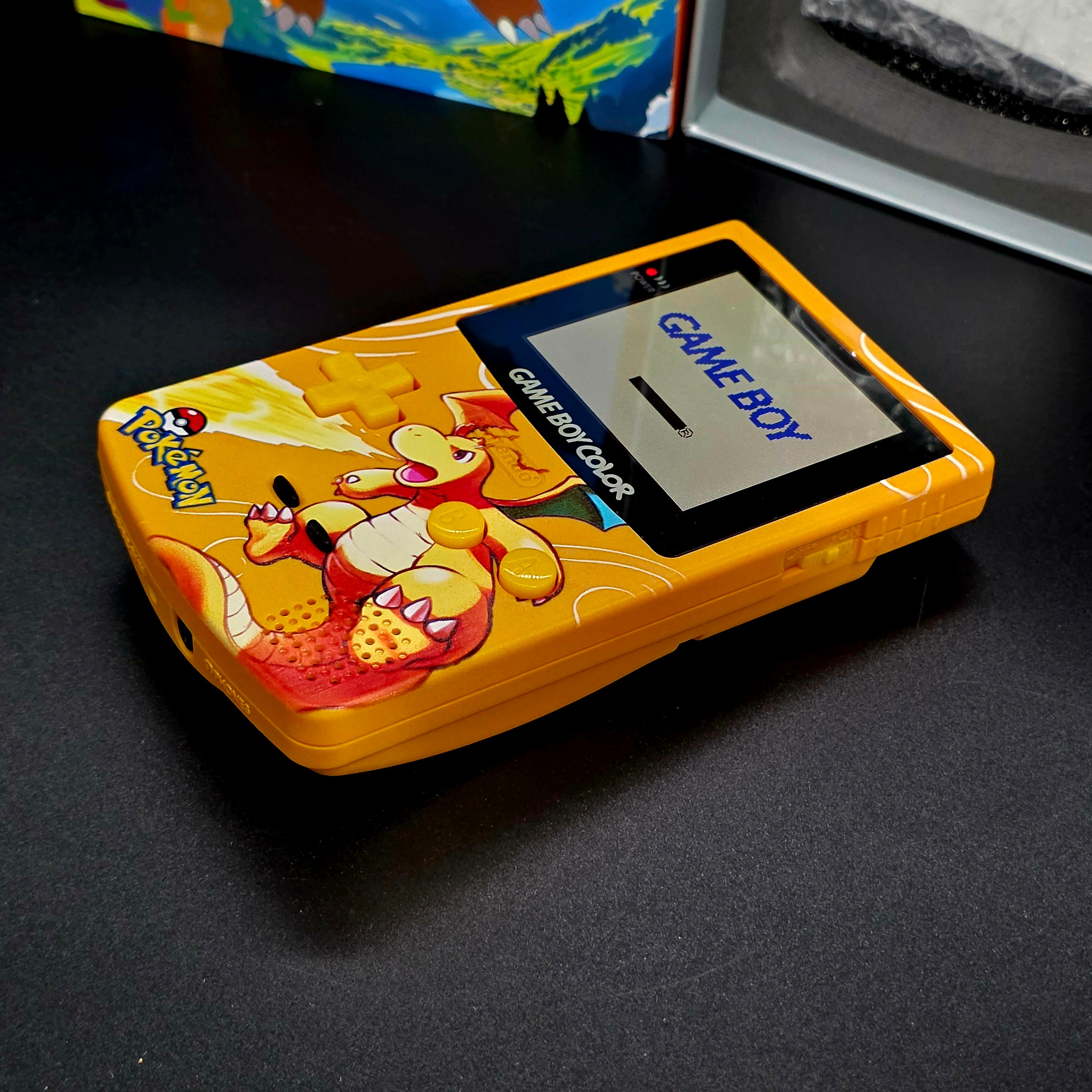 Nintendo Game Boy Color (GBC) Custom Dragonite Backlit Handheld Console