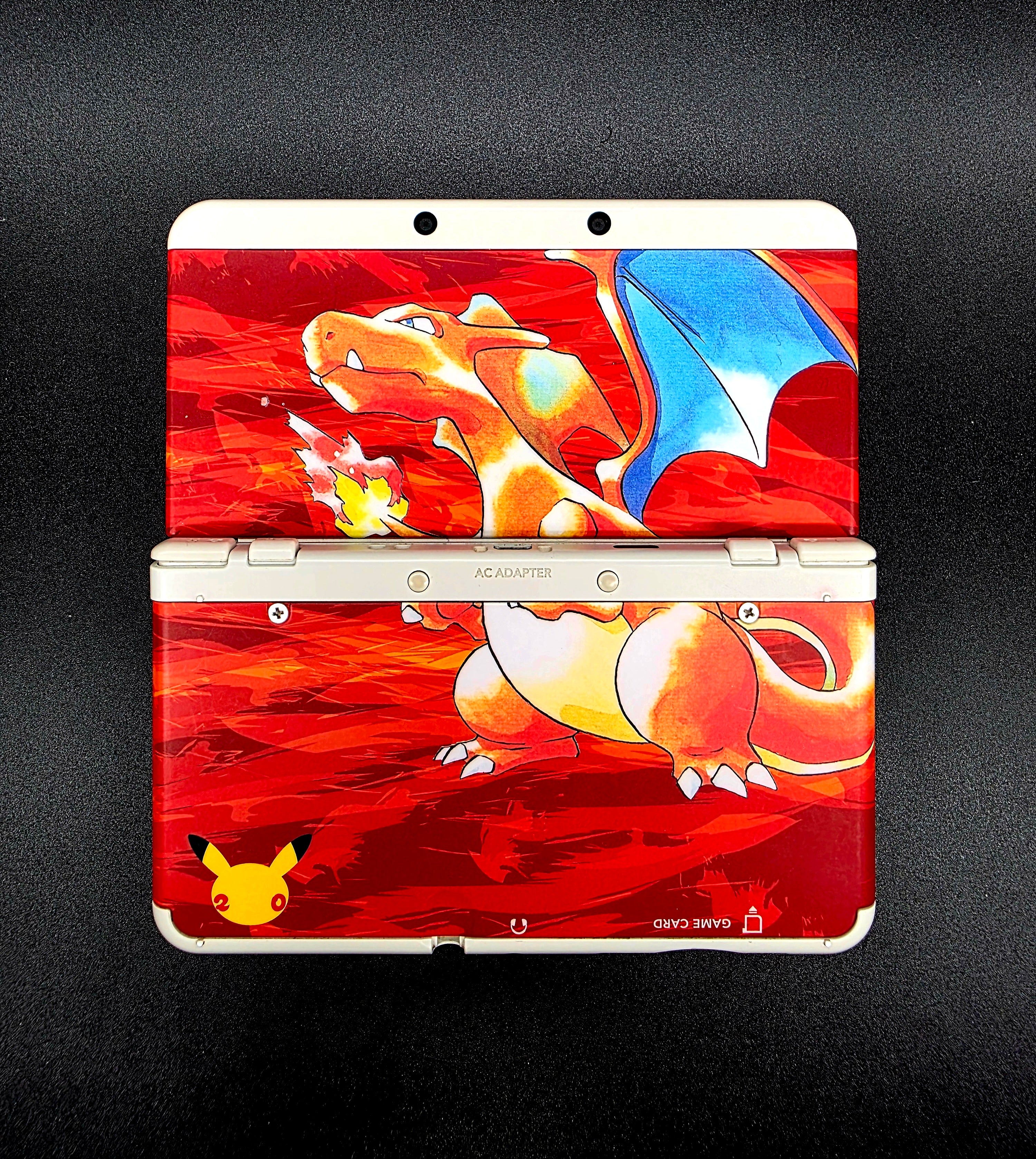 New Nintendo 3D 20th Anniversary Pokemon Charizard Edition Handheld Console