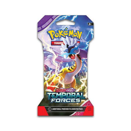 Pokemon TCG - Scarlet & Violet - Temporal Forces - Sleeved Booster Pack