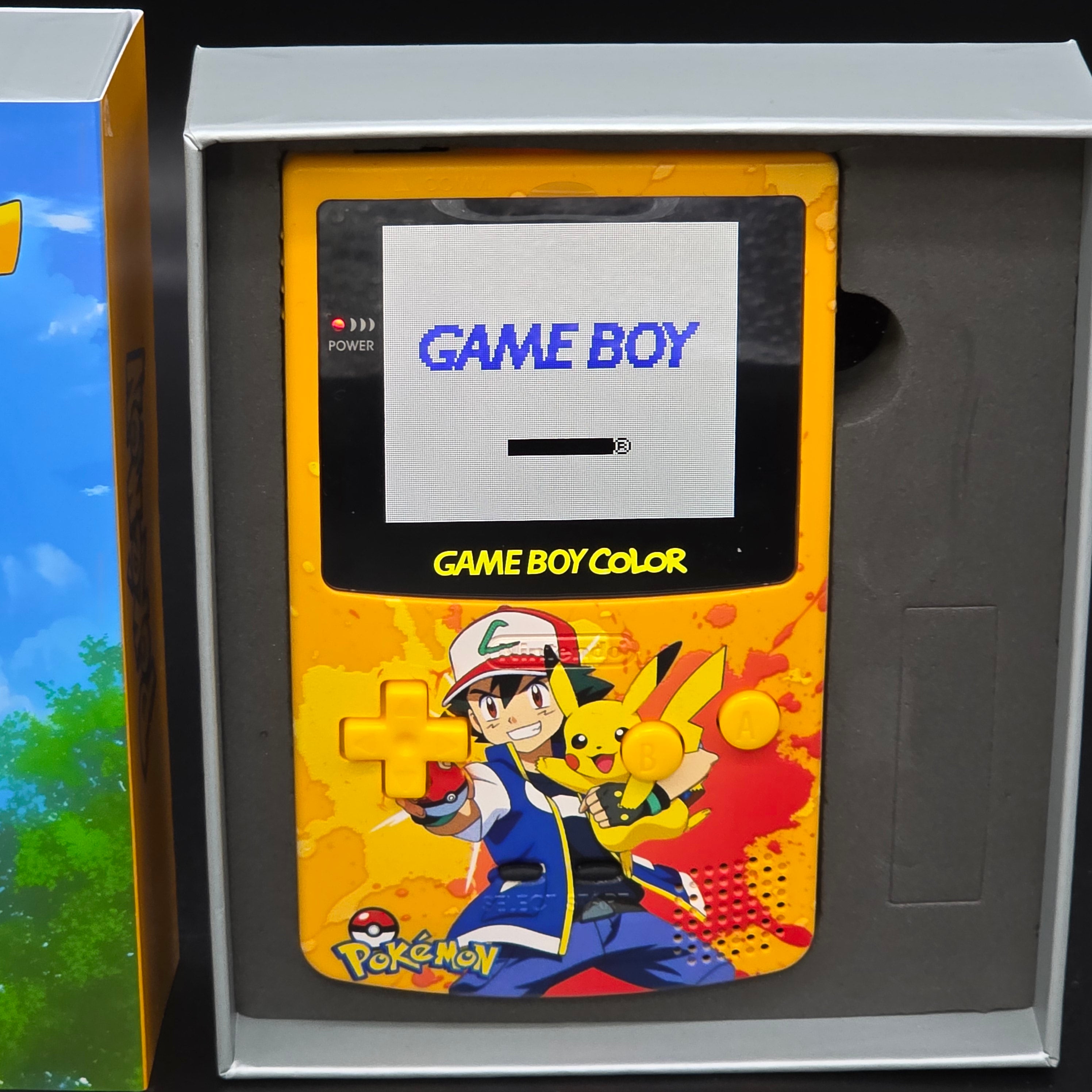 Nintendo Game Boy Color (GBC) Custom Ash Trainer Backlit Handheld Console