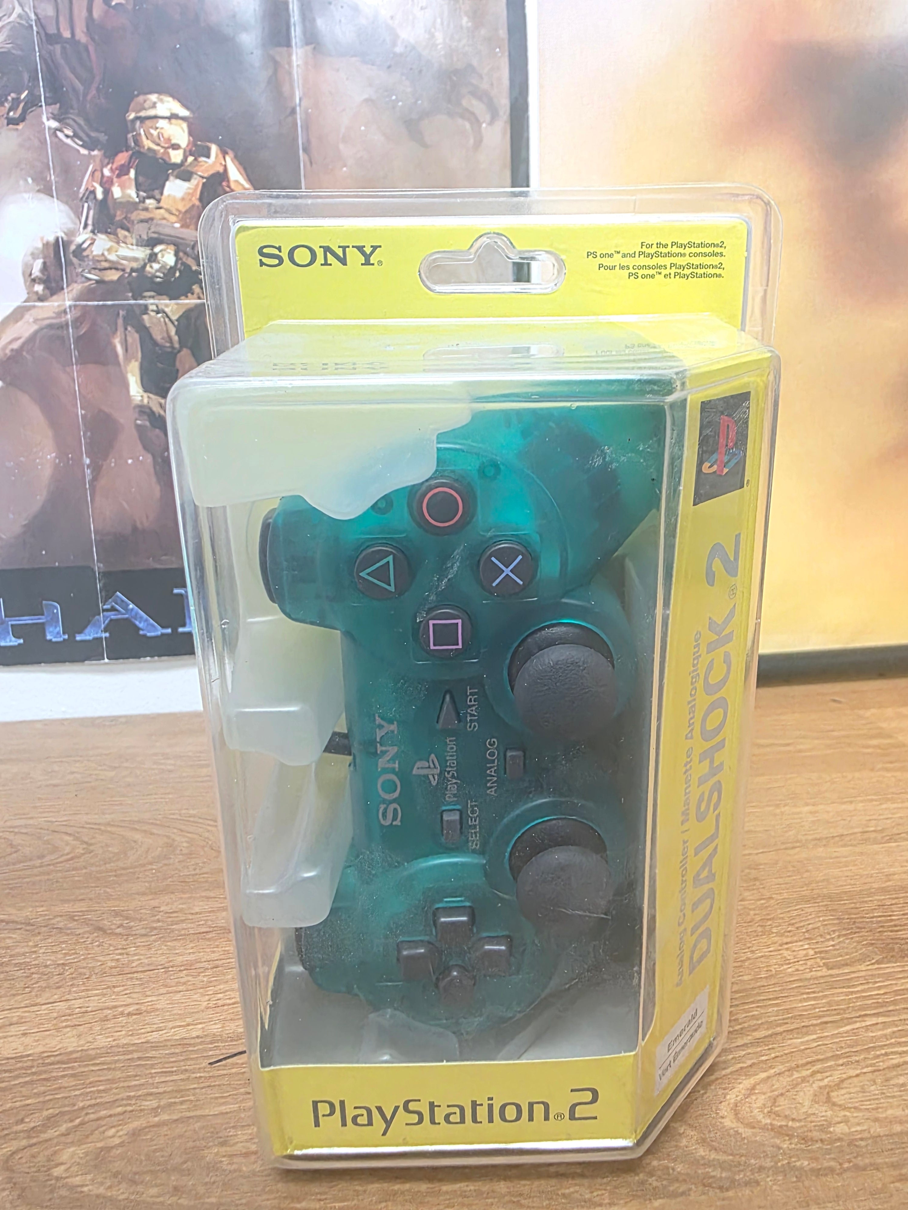 Sony PlayStation 2 PS2 DualShock 2 Clear Emerald Green Controller CIB