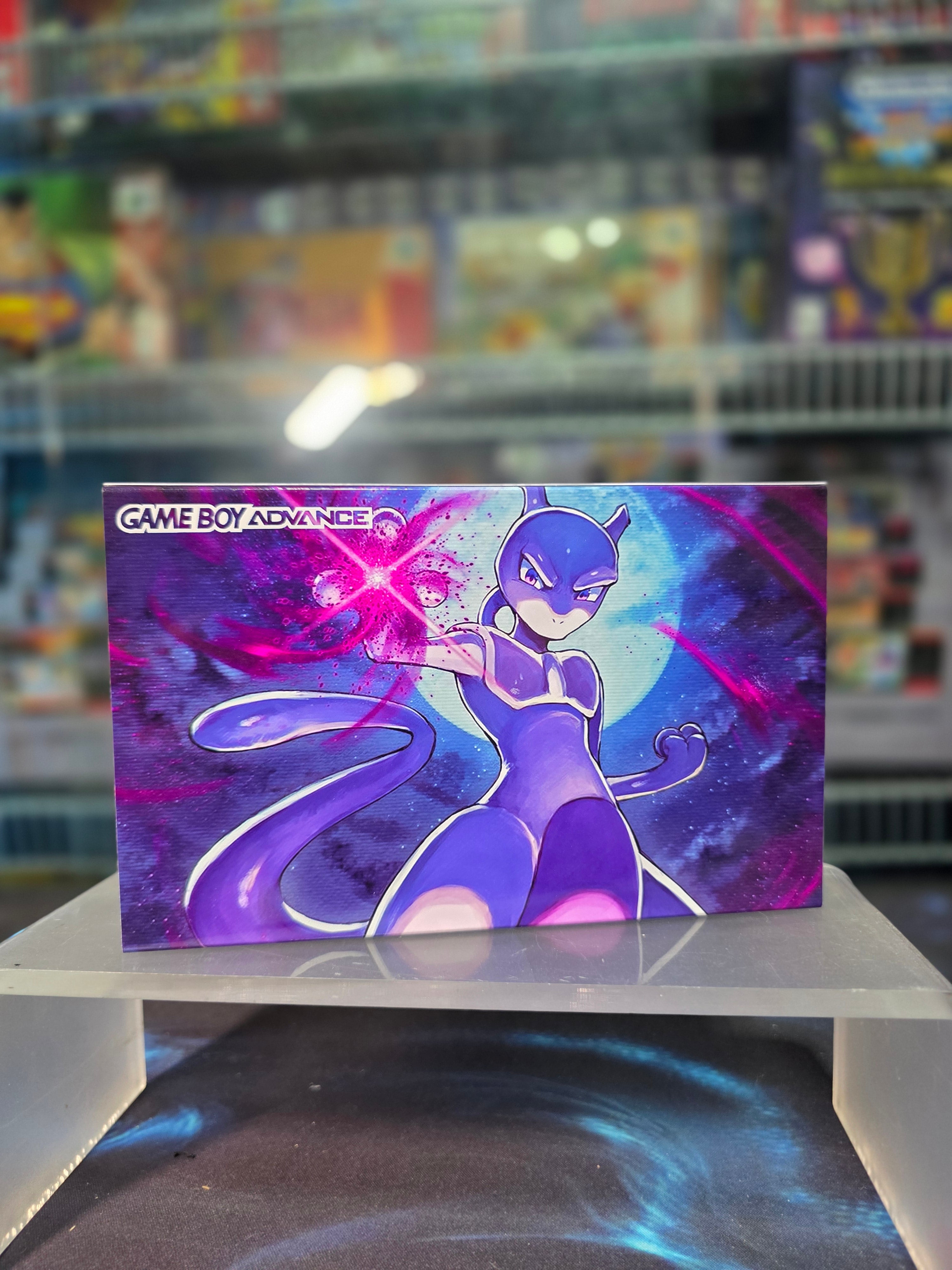 Nintendo Game Boy Advance (GBA) Custom Mewtwo Backlit Handheld Console