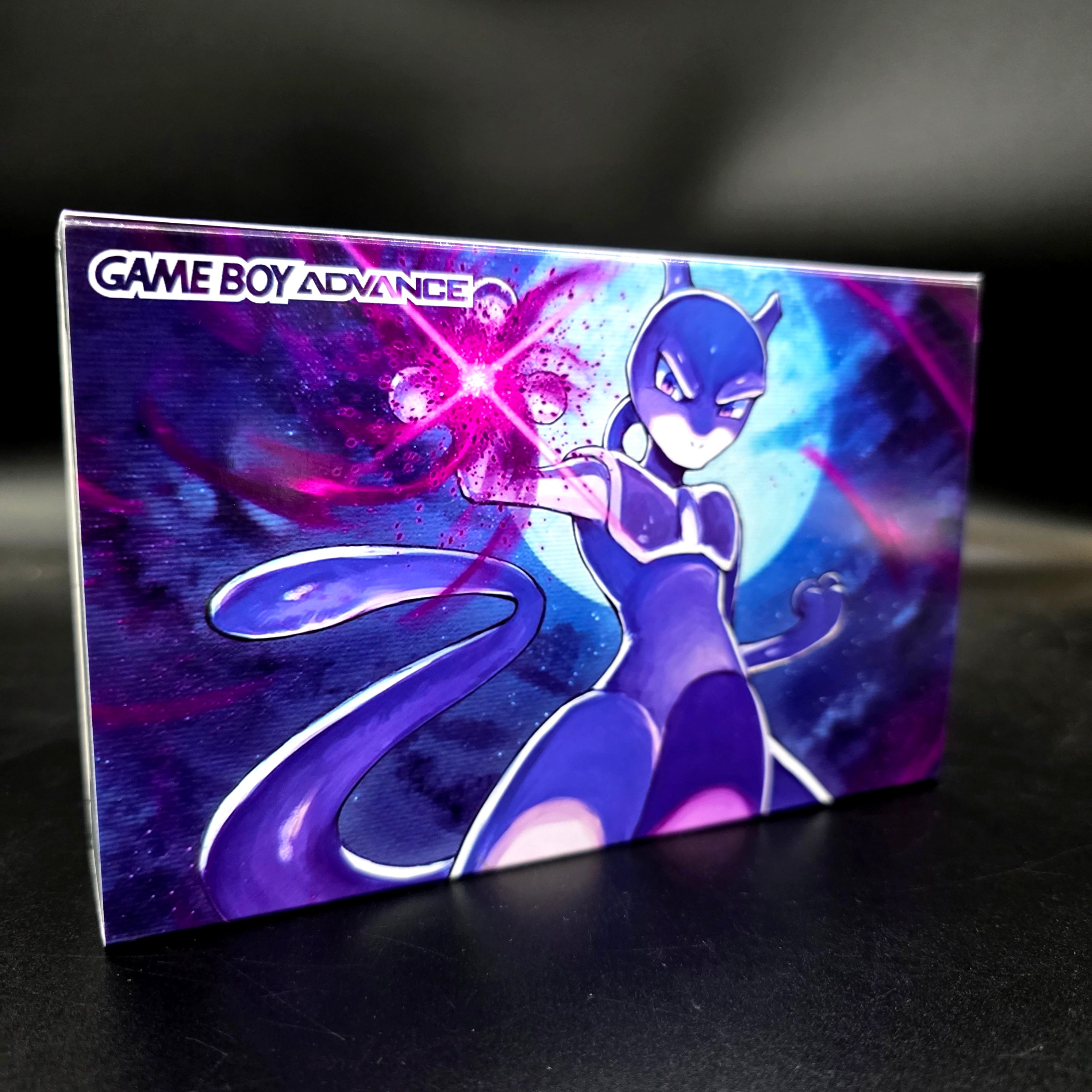 Nintendo Game Boy Advance (GBA) Custom Mewtwo Backlit Handheld Console