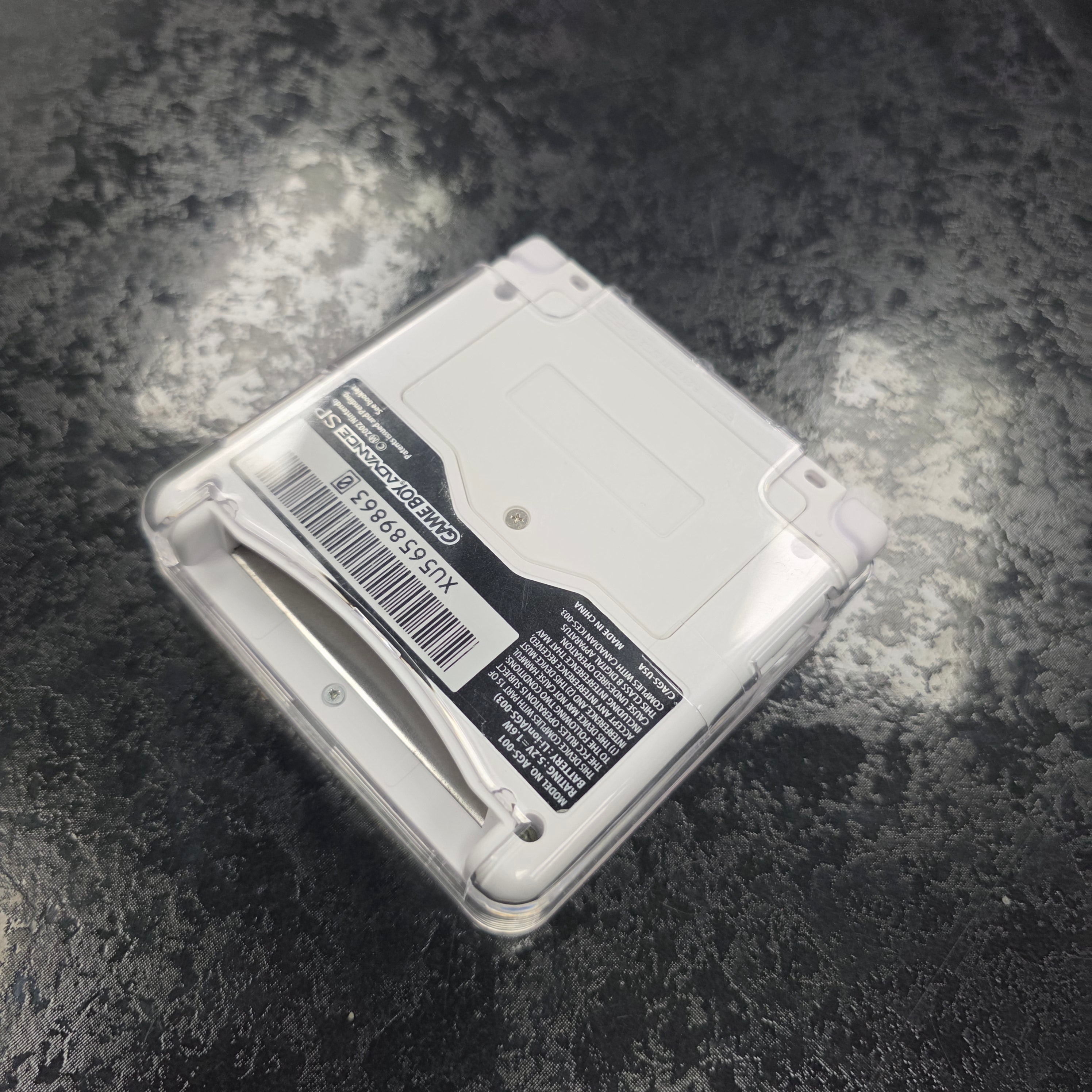 Nintendo Game Boy Advance SP (GBA SP) Custom Snow White Backlit Handheld Console