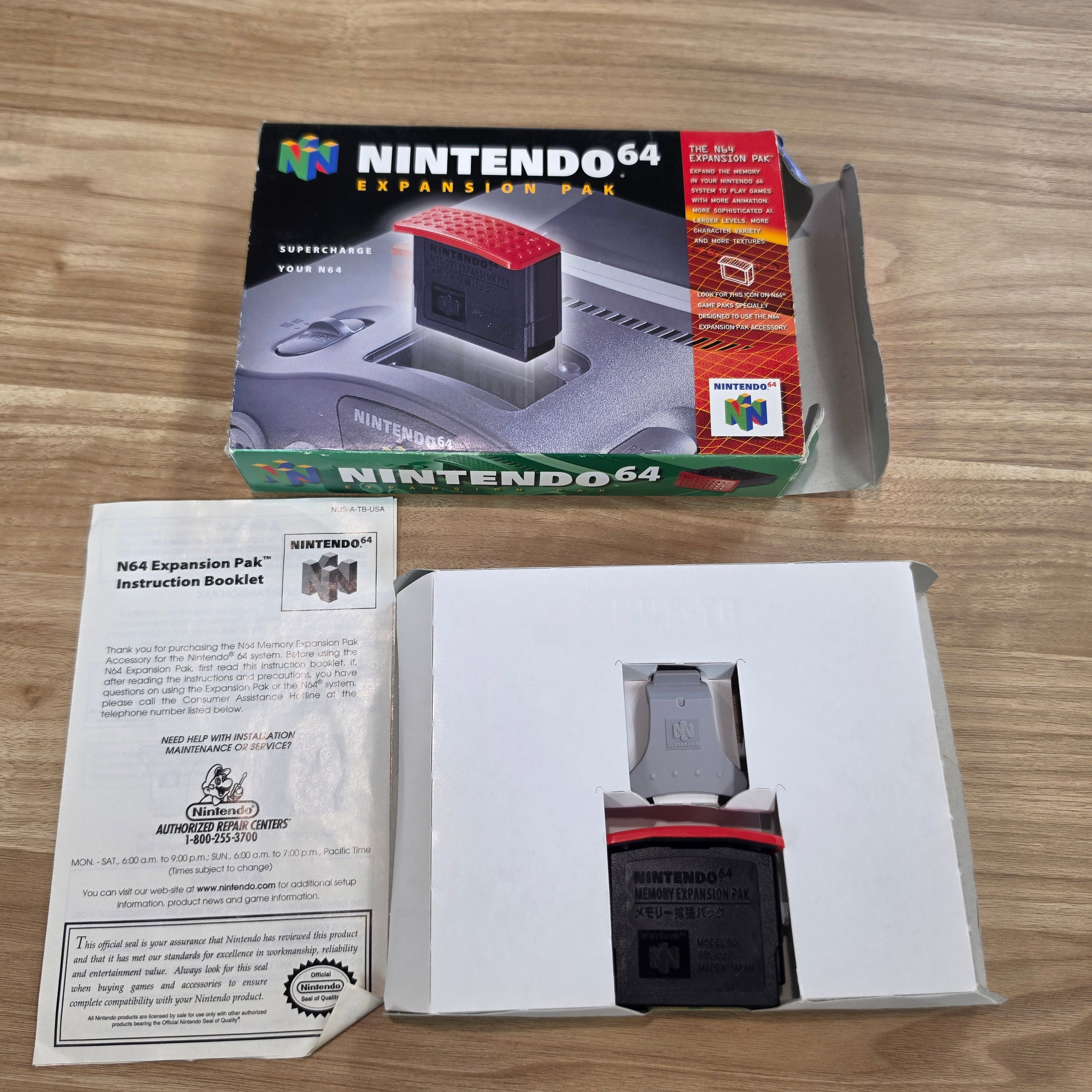 Nintendo N64 Memory Expansion Pack (NUS-007) (CIB)