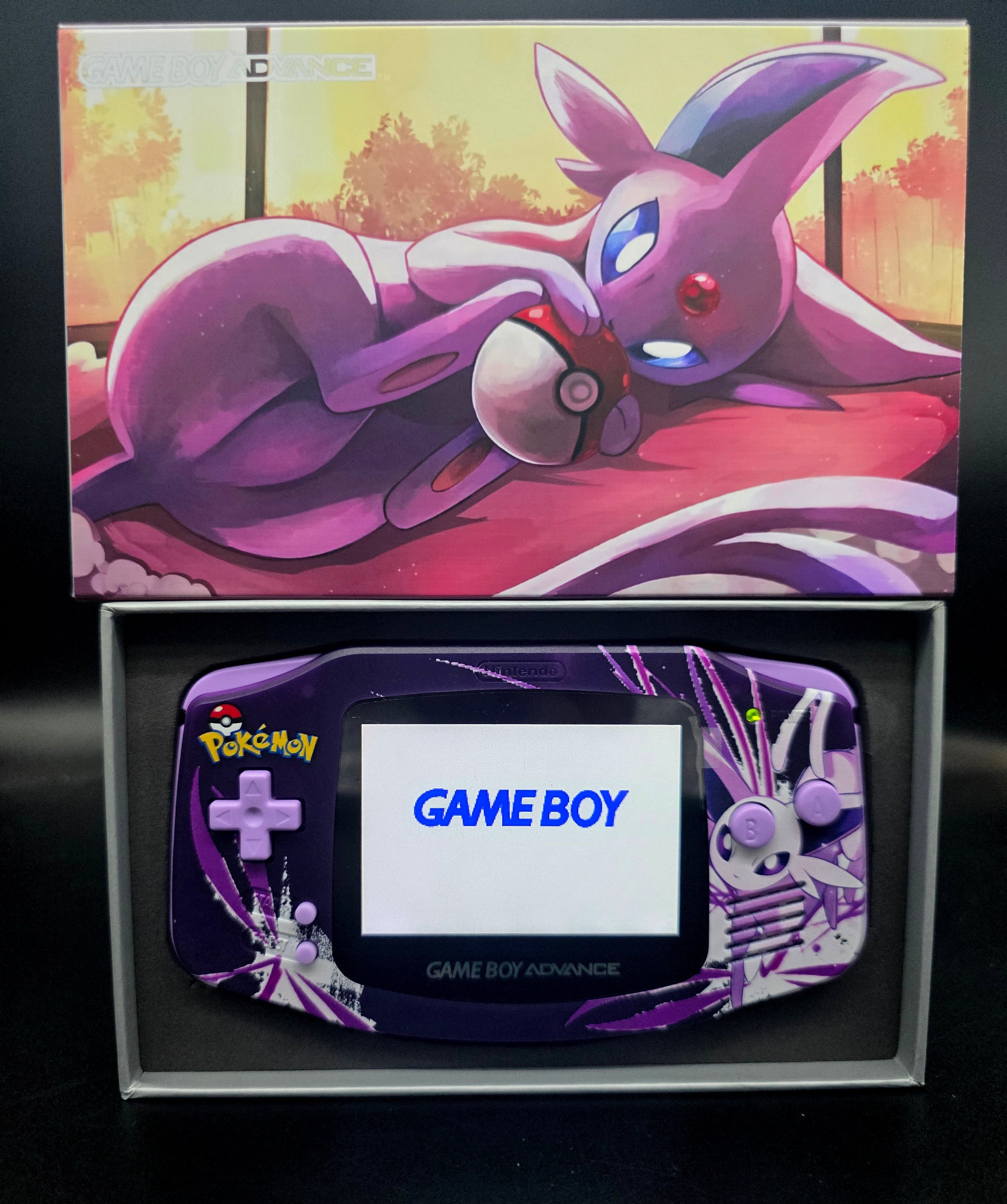 Nintendo Game Boy Advance (GBA) Custom Espeon Backlit Handheld Console