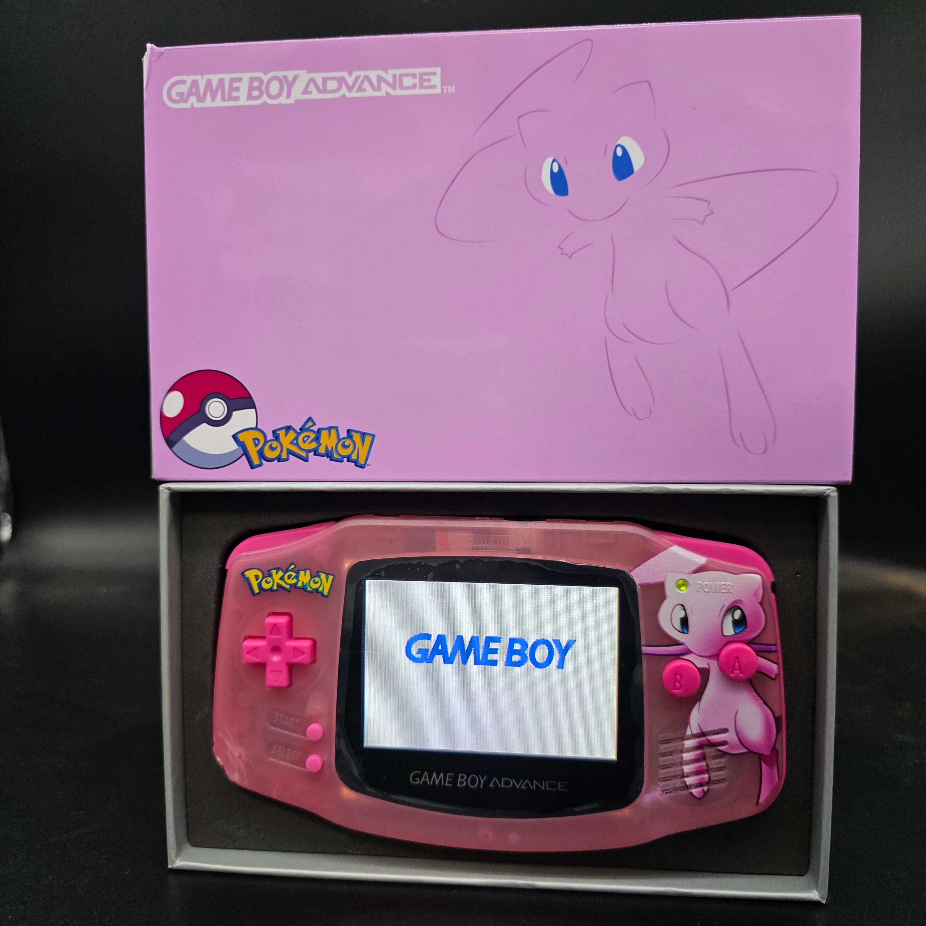 Nintendo Game Boy Advance (GBA) Custom Mew Backlit Handheld Console