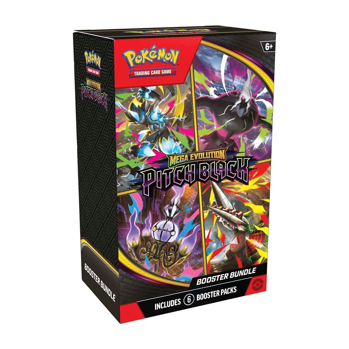Pokemon TCG: Mega Evolution-Pitch Black Booster Bundle (6 Packs)