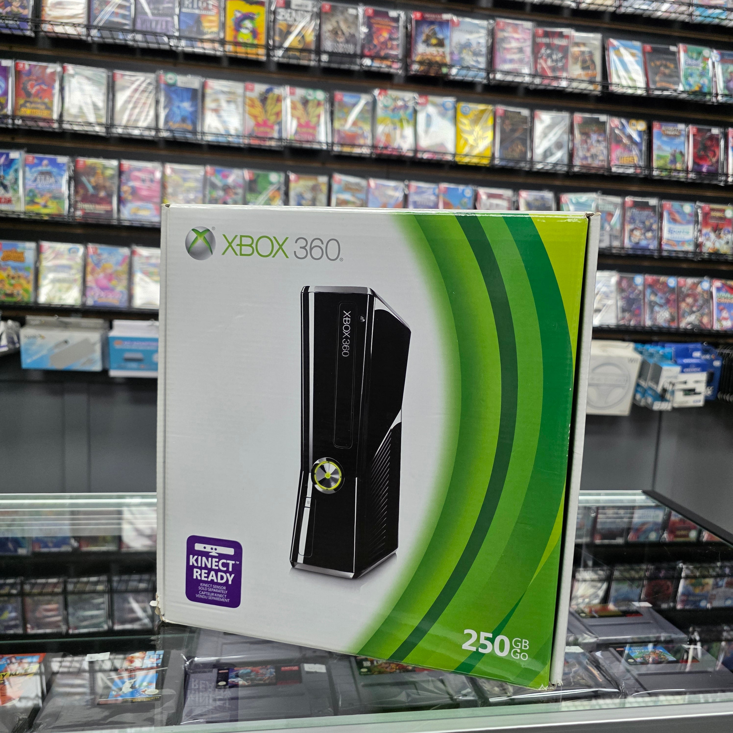 CIB Microsoft Xbox 360 Slim 250GB Glossy Black