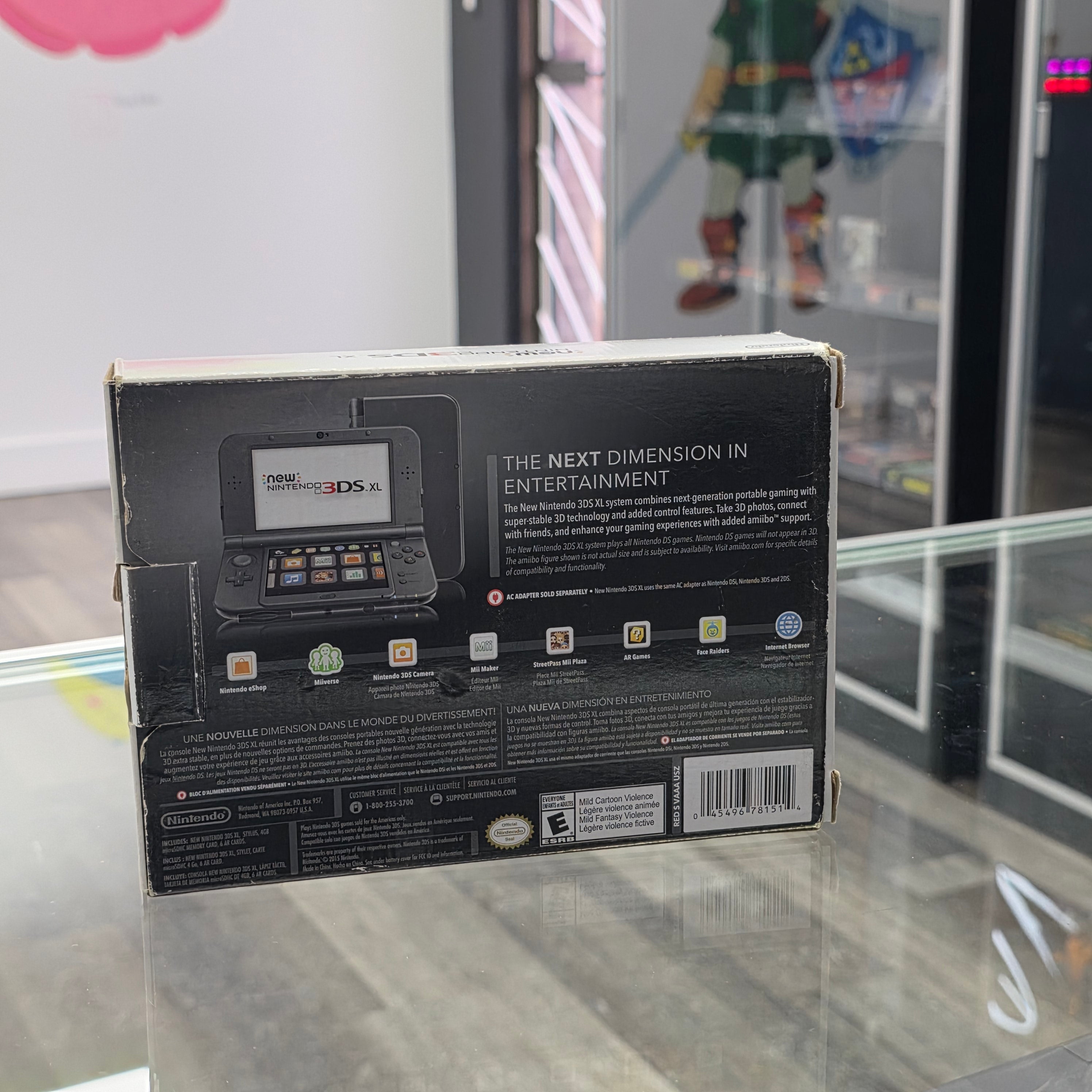 "NEW" Nintendo 3DS XL Black Handheld System Complete In Box (CIB)