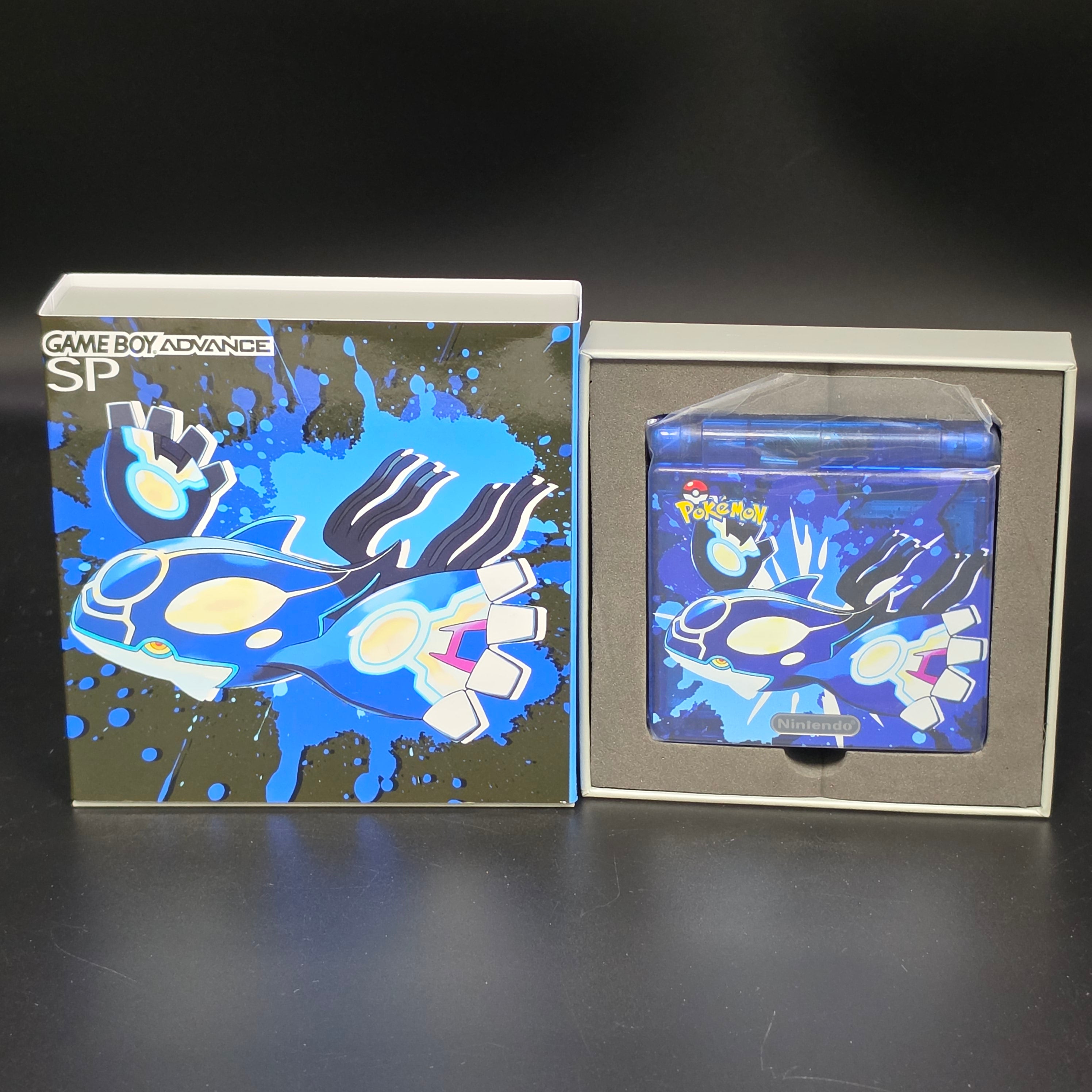 Nintendo Game Boy Advance SP (GBA SP) Custom Kyogre Backlit Handheld Console