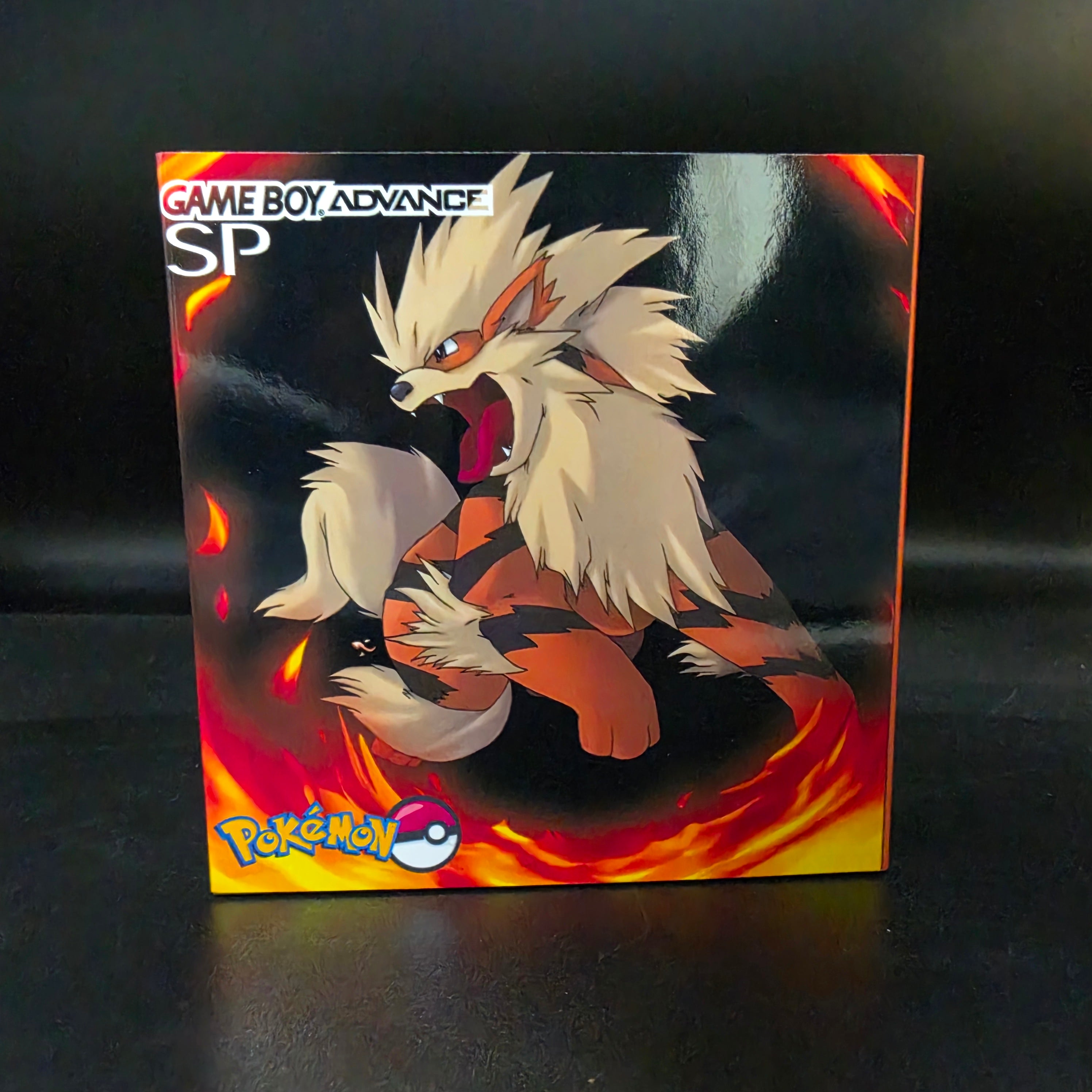 Nintendo Game Boy Advance SP (GBA SP) Custom Arcanine Backlit Handheld Console