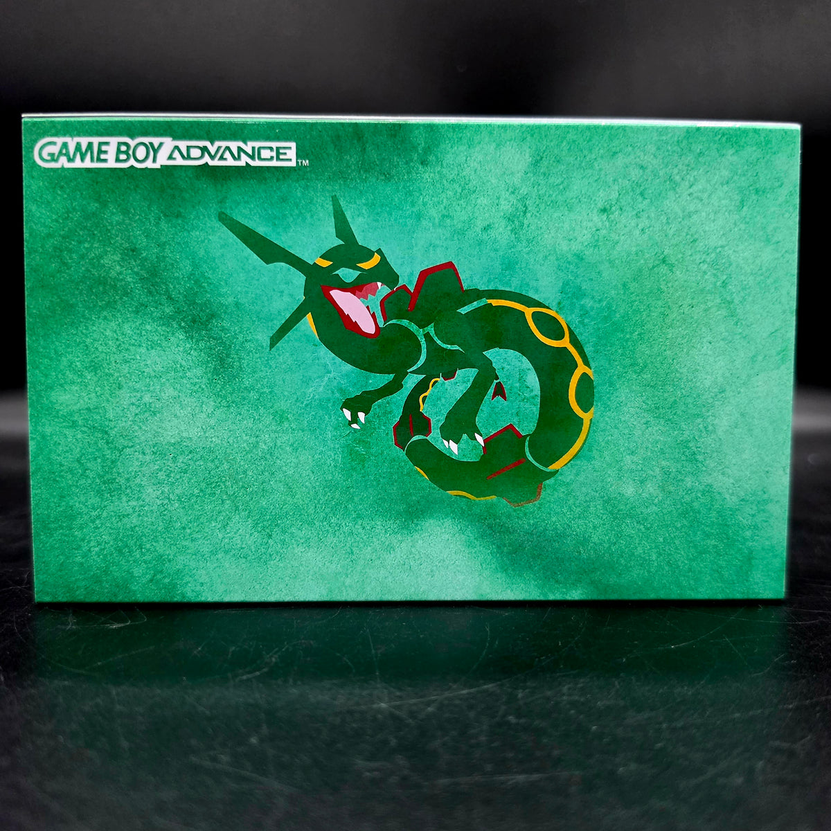 Nintendo Game Boy Advance (GBA) Custom Mega Rayquaza Backlit Handheld Console