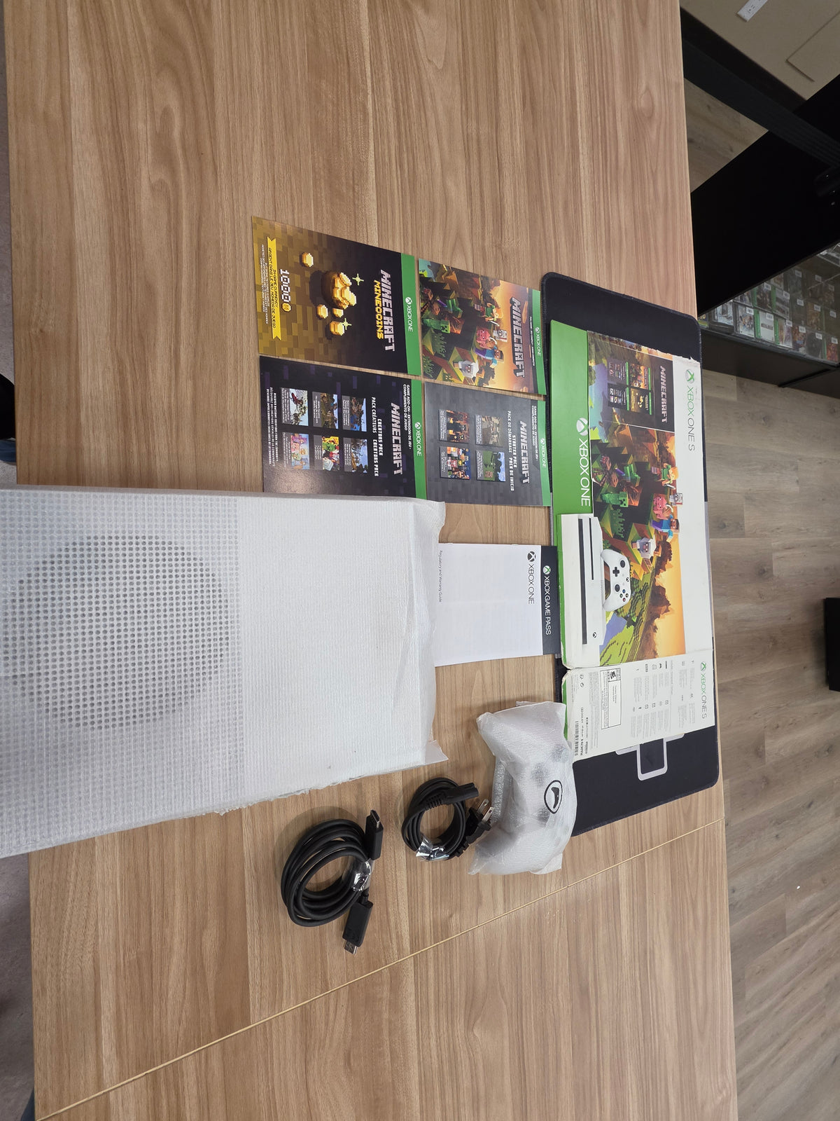 Microsoft Xbox One S White 1TB Minecraft Creators Console Bundle