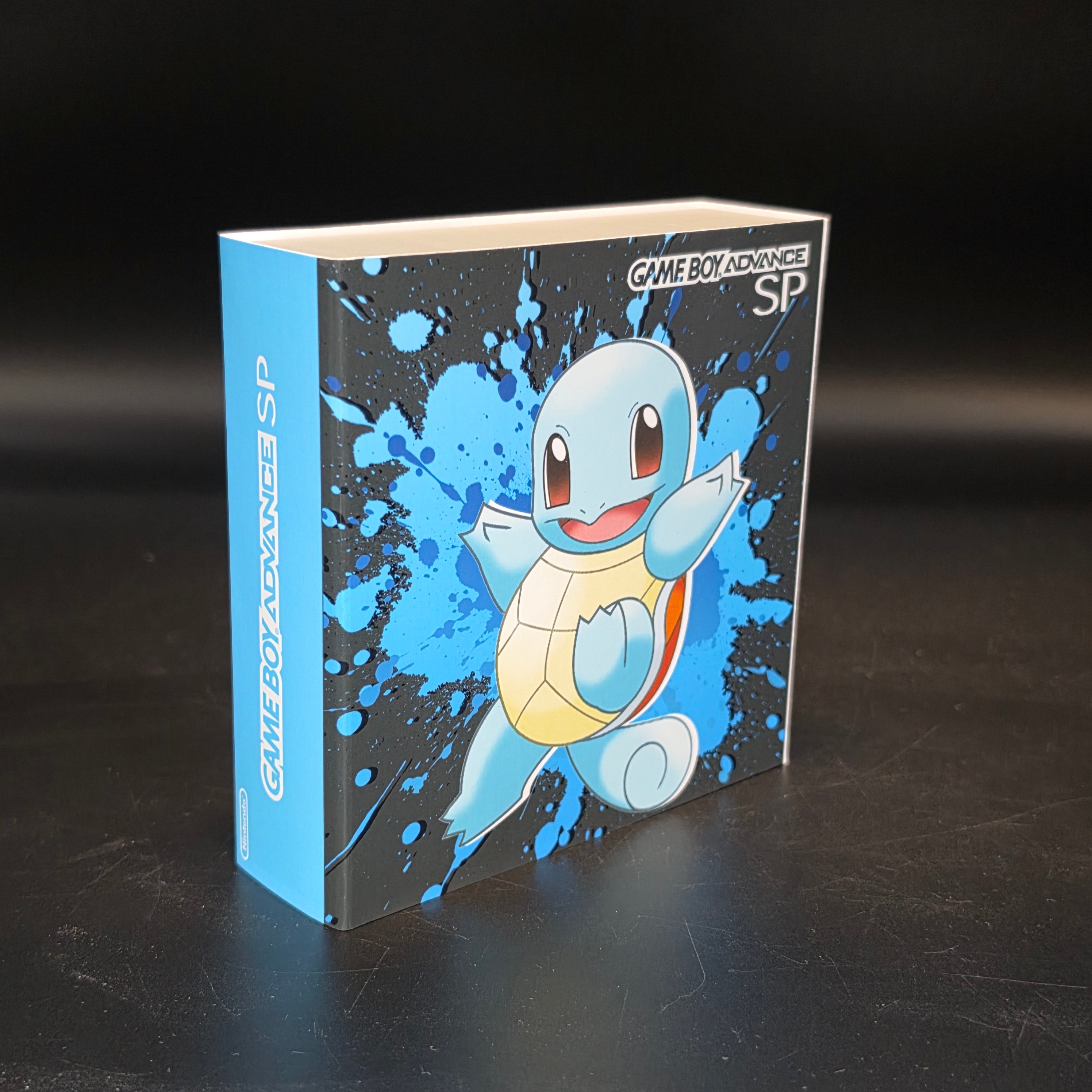 Nintendo Game Boy Advance SP (GBA SP) Custom Squirtle Backlit Handheld Console