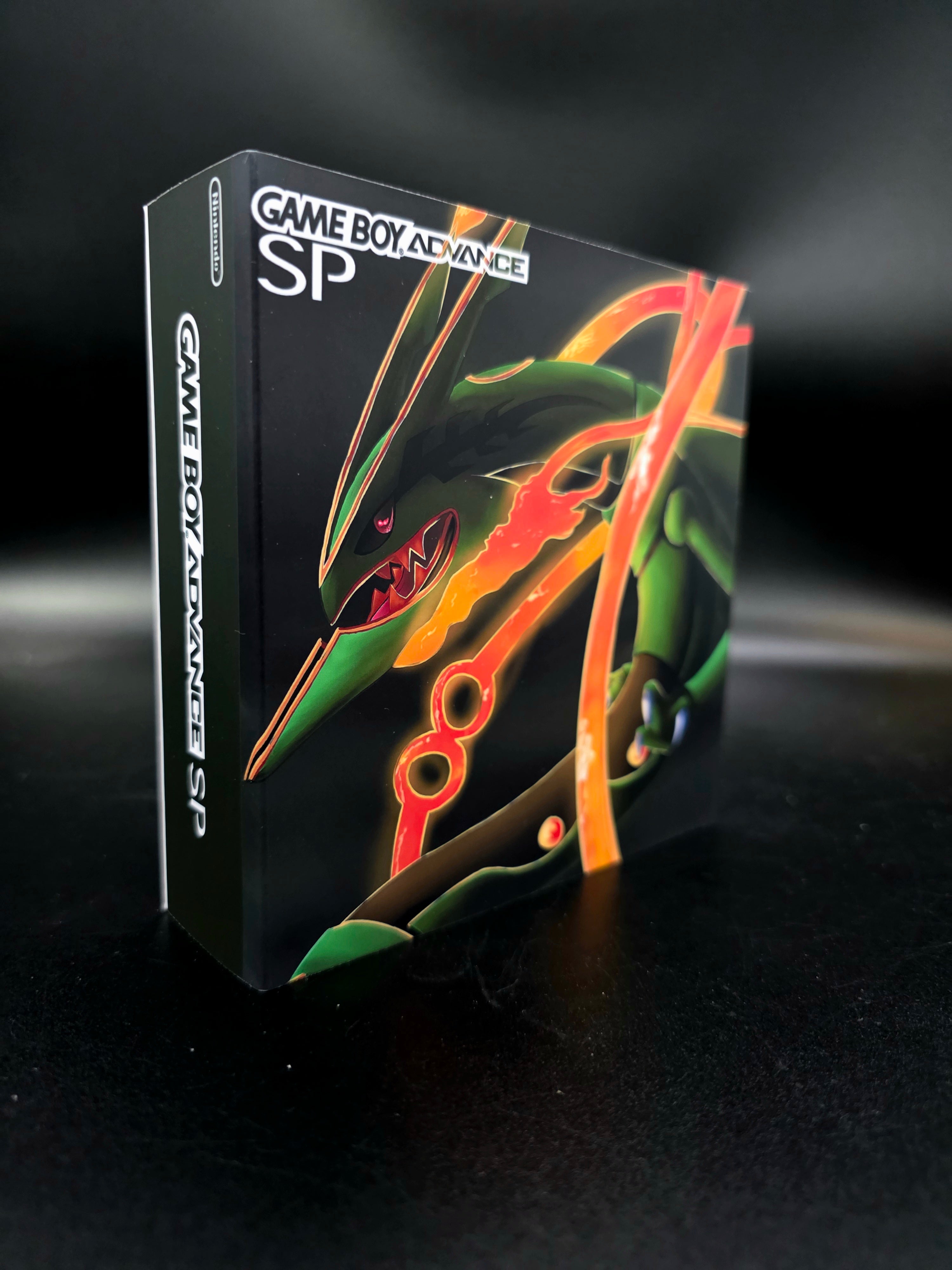 Nintendo Game Boy Advance SP (GBA SP) Custom Rayquaza Backlit Handheld Console