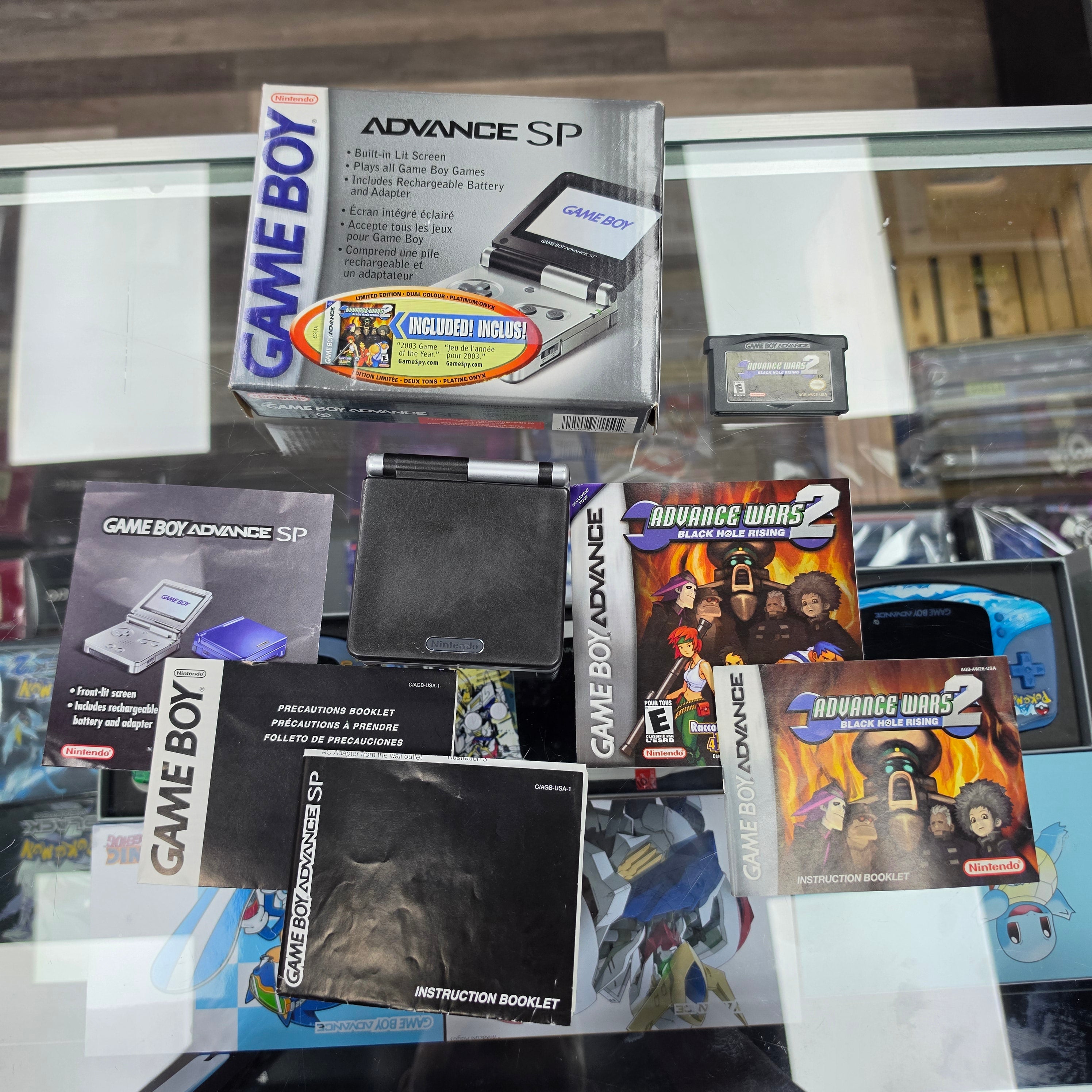 Game Boy Advance SP Limited Advance Wars Edition - Platinum/ Onyx