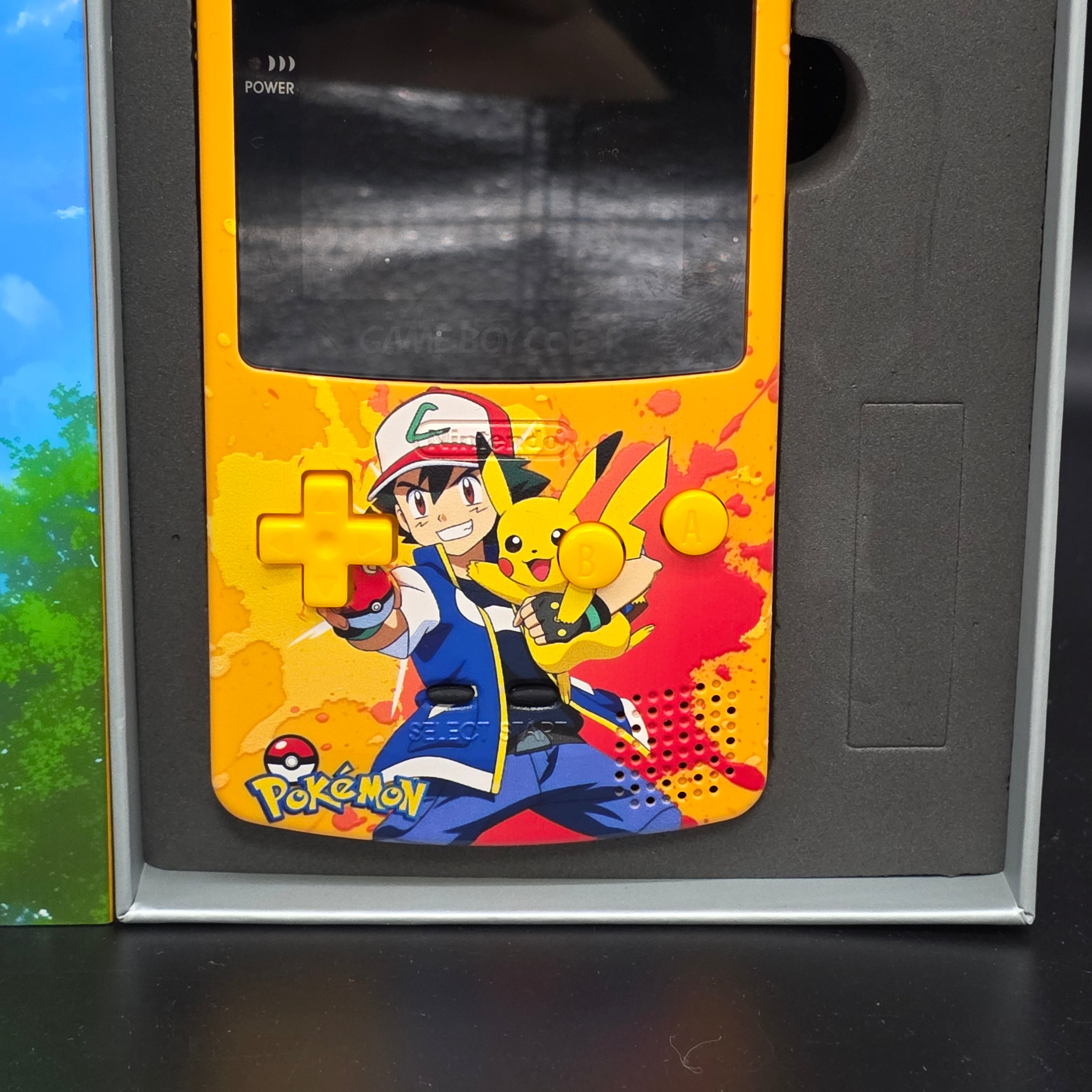 Nintendo Game Boy Color (GBC) Custom Ash Trainer Backlit Handheld Console