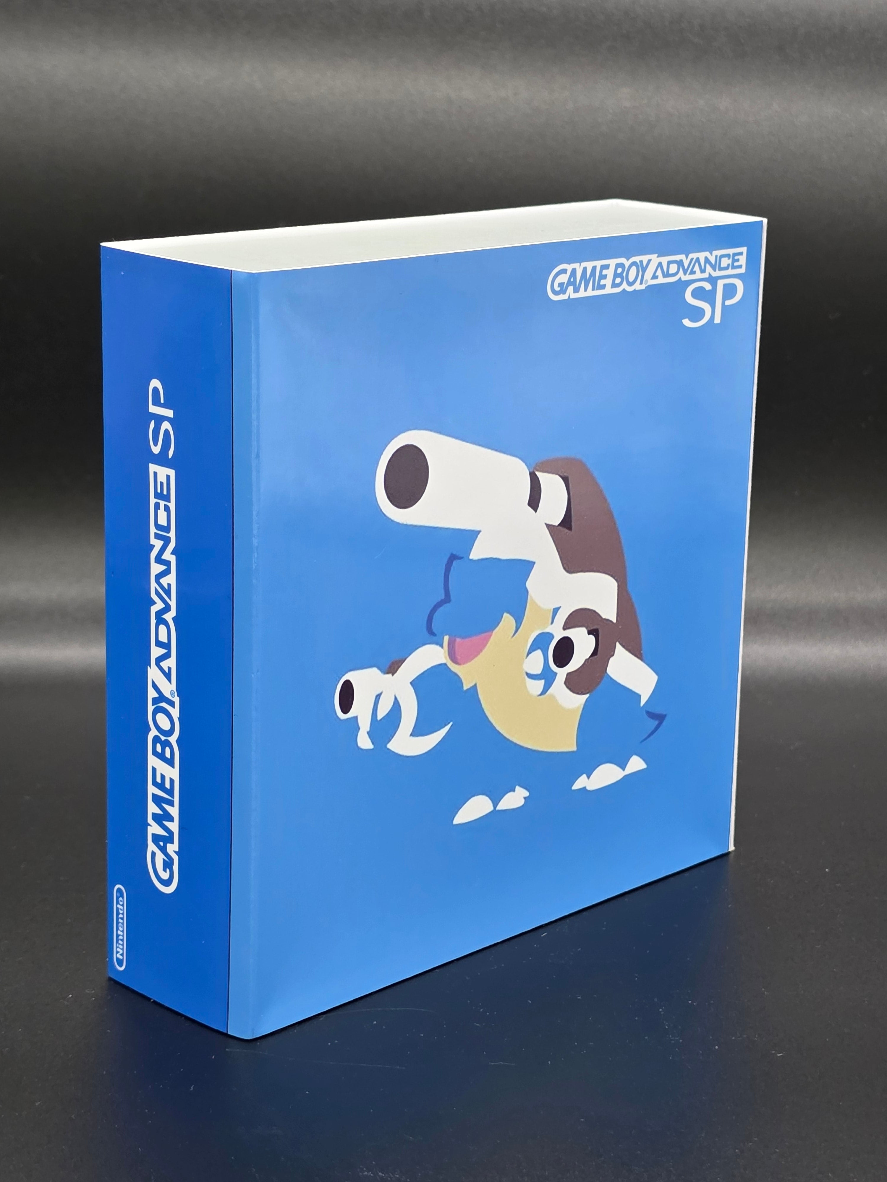 Nintendo Game Boy Advance SP (GBA SP) Custom Blastoise Backlit Handheld Console