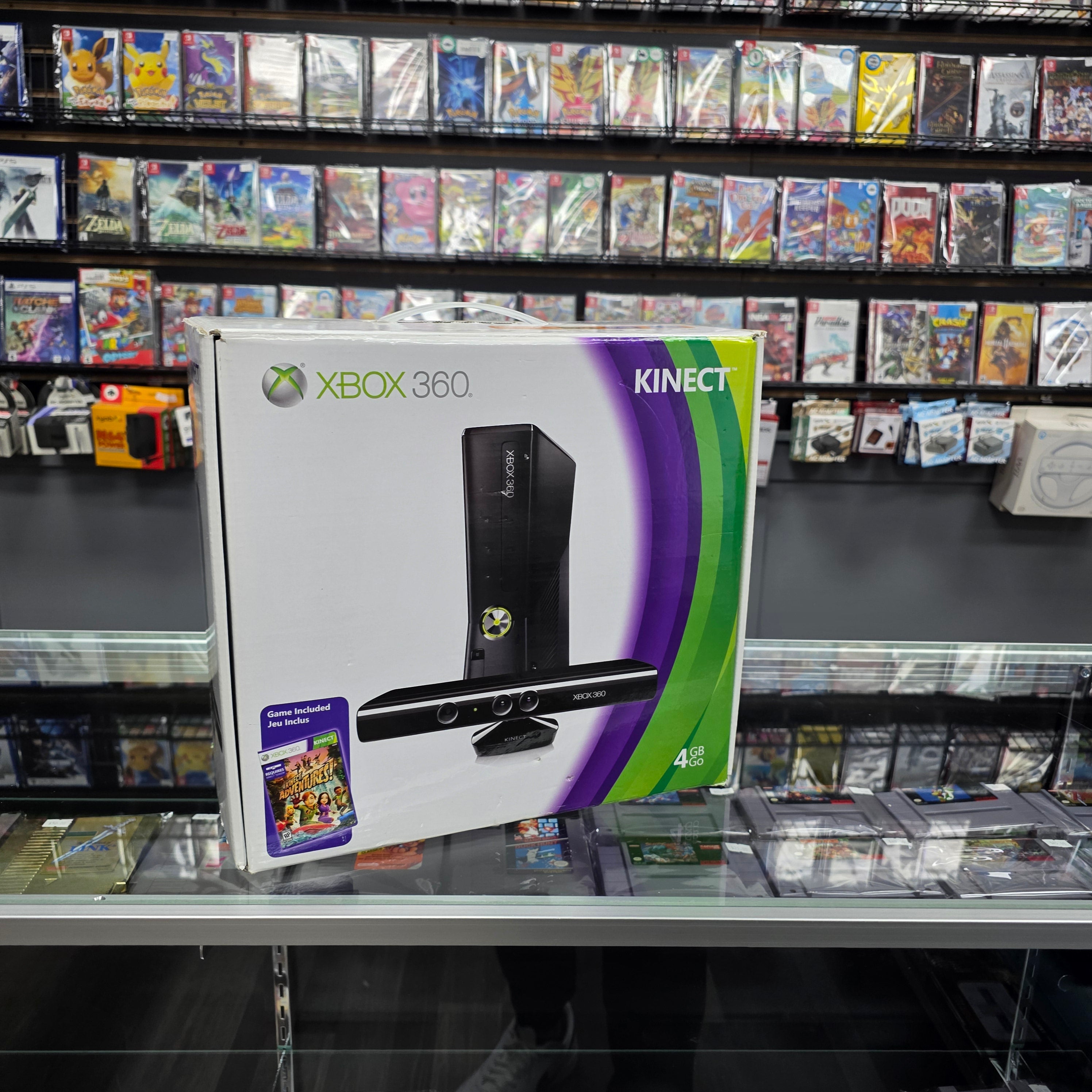 CIB Microsoft Xbox 360 Slim Kinect Bundle 4GB Matte Black