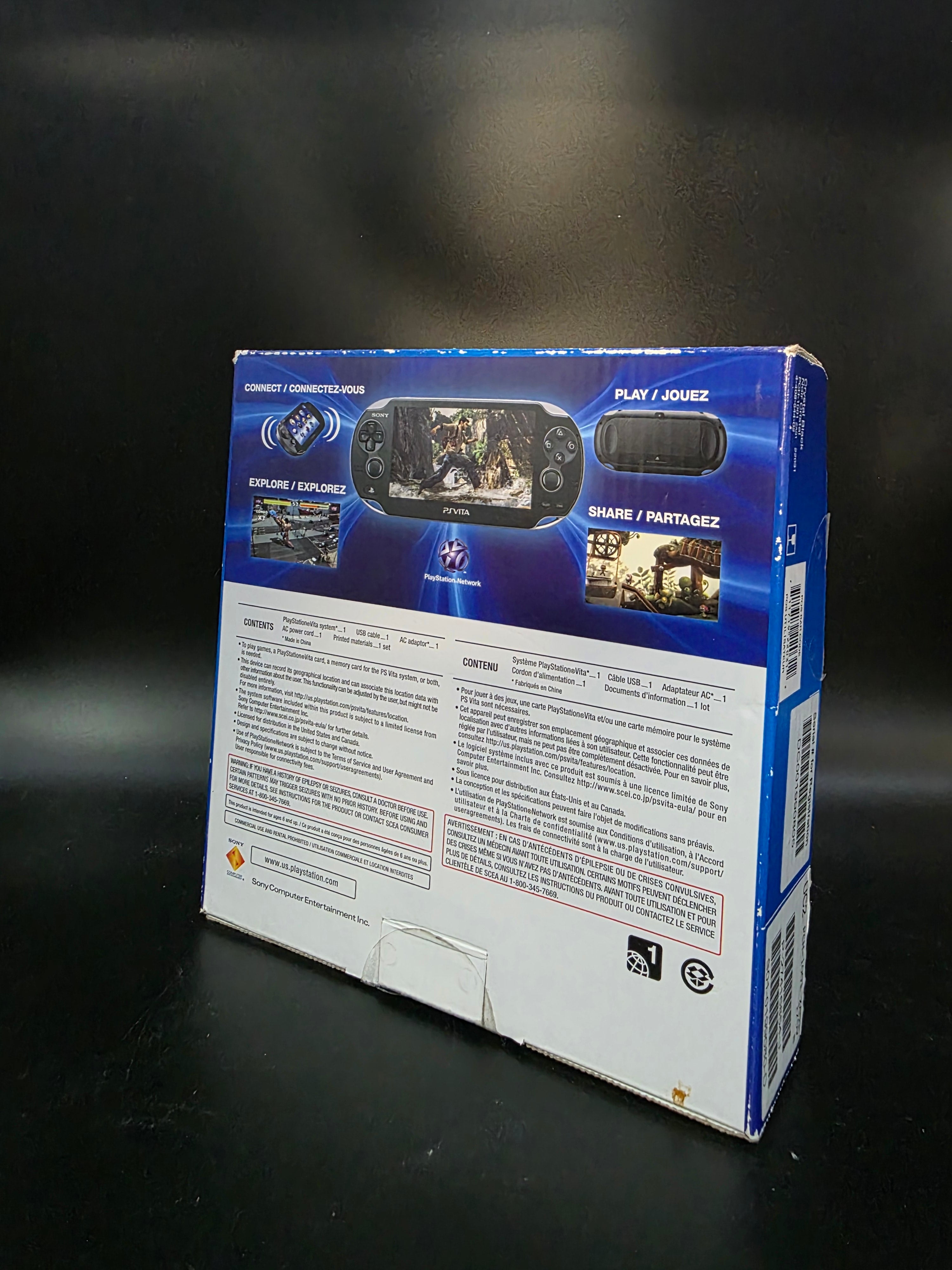 (CIB) Sony PlayStation PS Vita Black Handheld Console (PCH-1001)