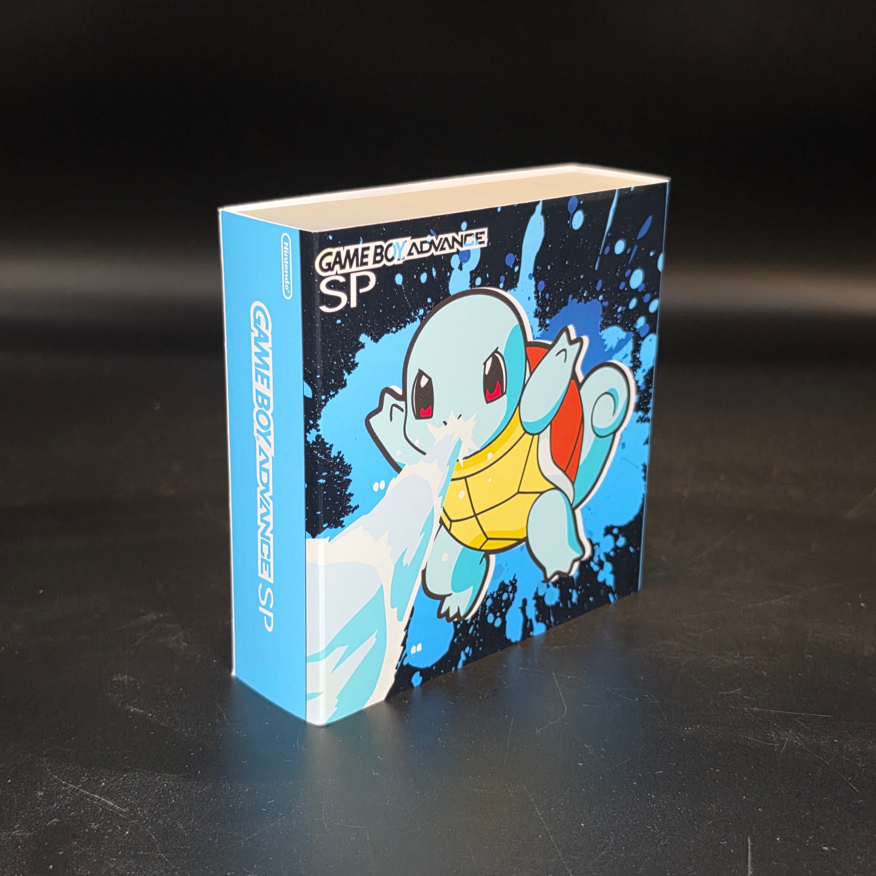 Nintendo Game Boy Advance SP (GBA SP) Custom Squirtle Backlit Handheld Console