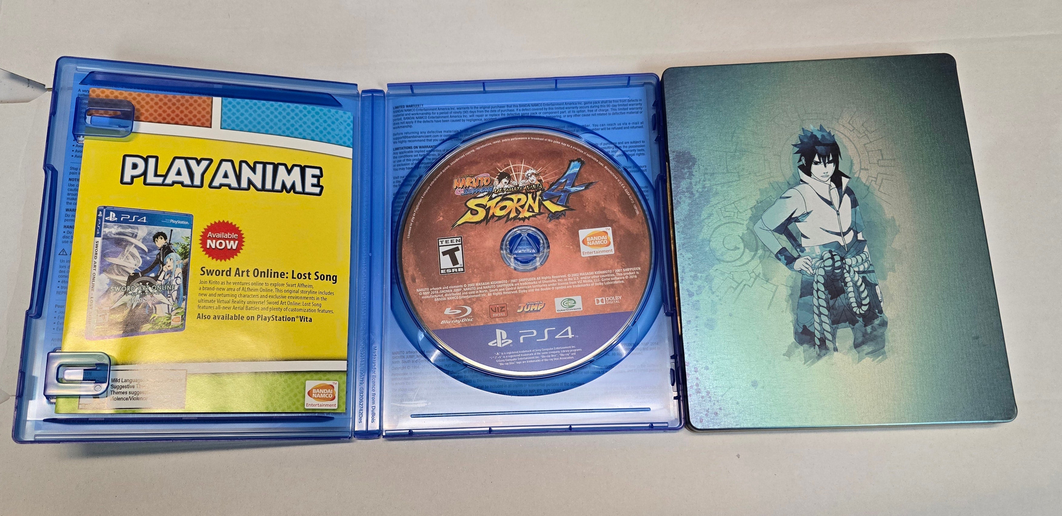 Naruto Shippuden Ultimate Ninja Storm 4 With Limited Edition Steelbook - Sony PlayStation 4 (PS4)