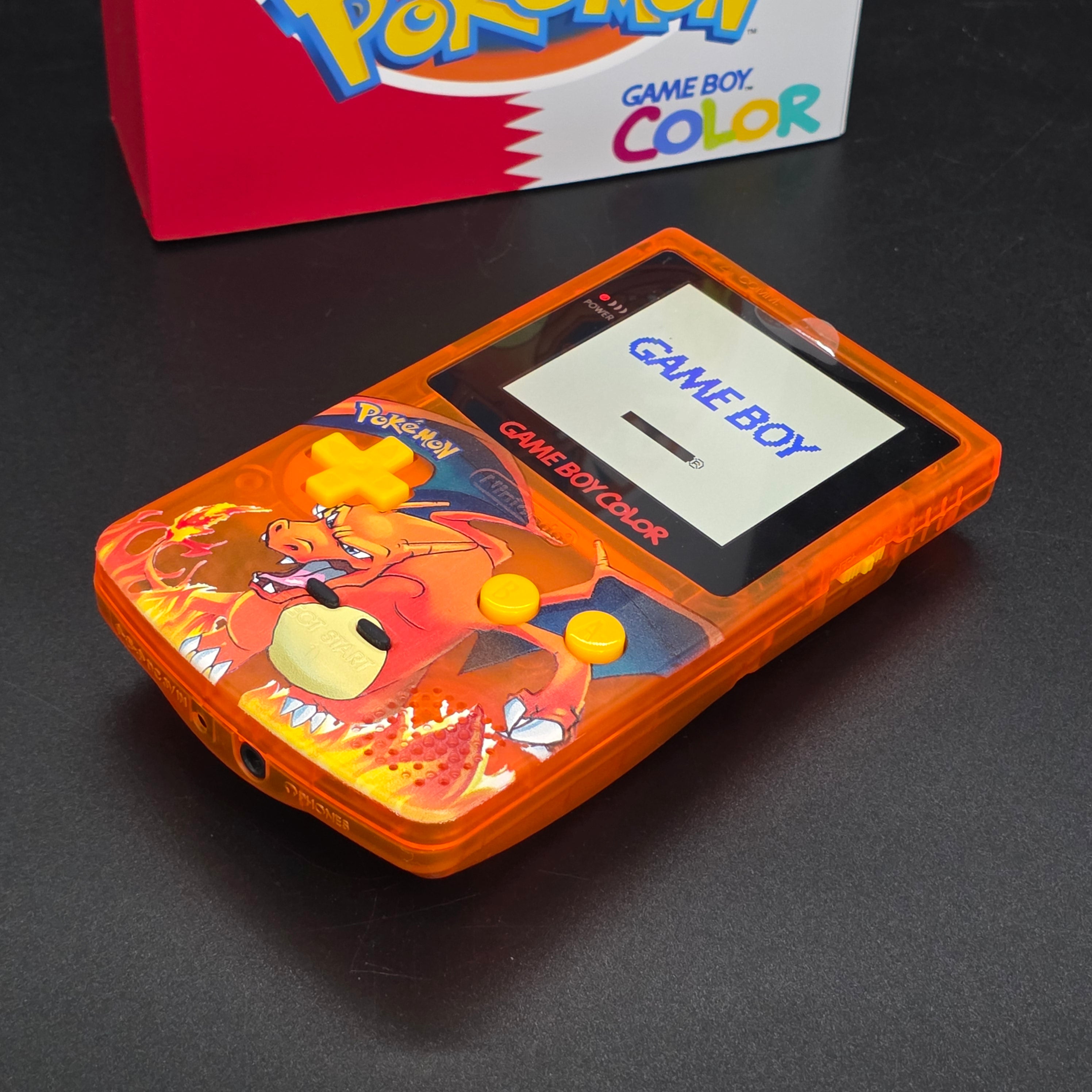 Nintendo Game Boy Color (GBC) Custom Charizard Backlit Handheld Console