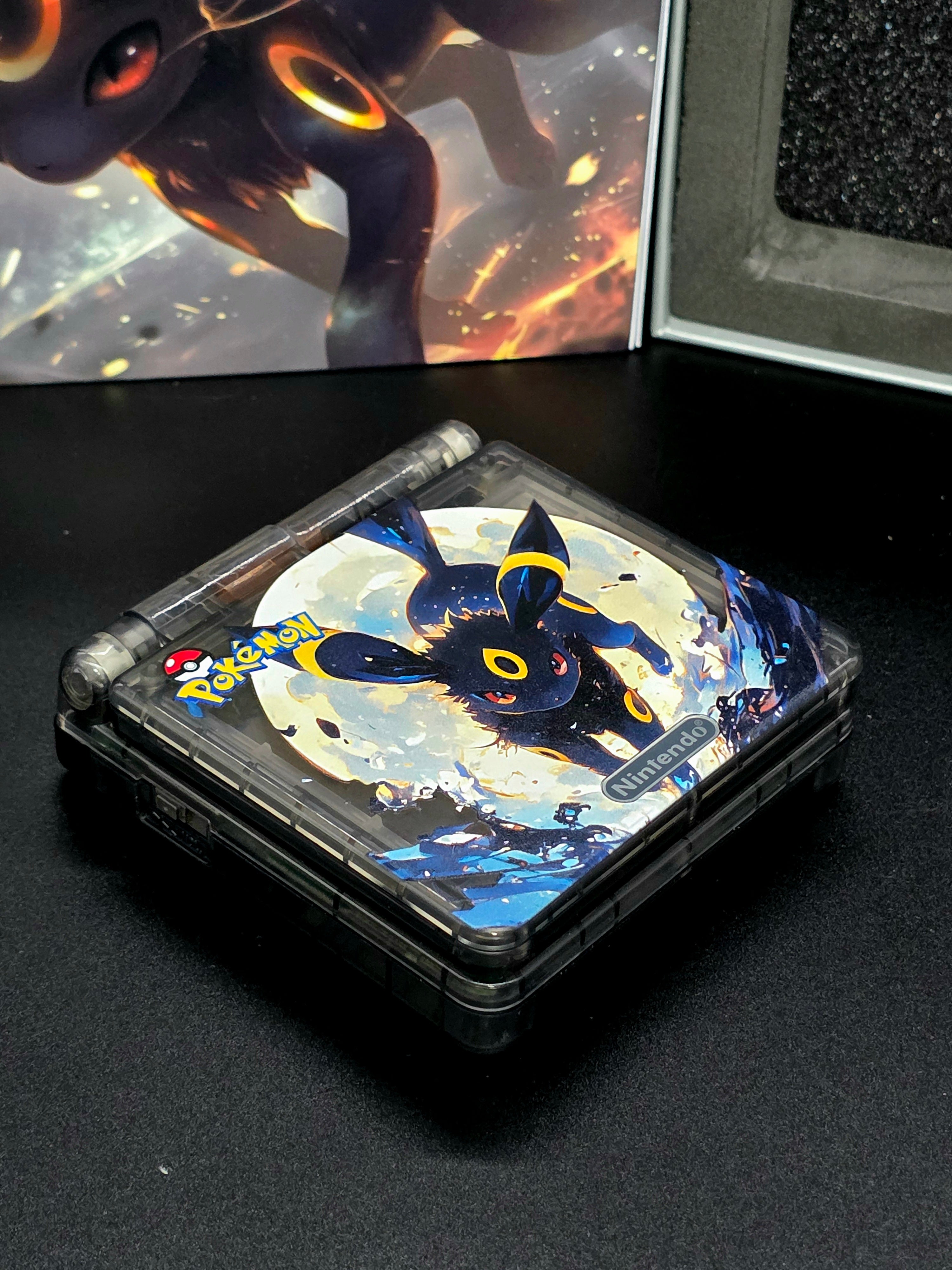 Nintendo Game Boy Advance SP (GBA SP) Custom Umbreon Backlit Handheld Console