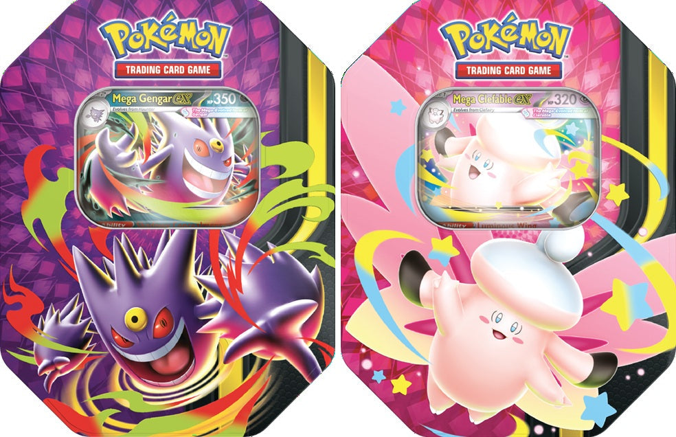 Pokemon TCG - Mega Evolution - Mega Moonlit Tin (Receive one at Random) (Copy)