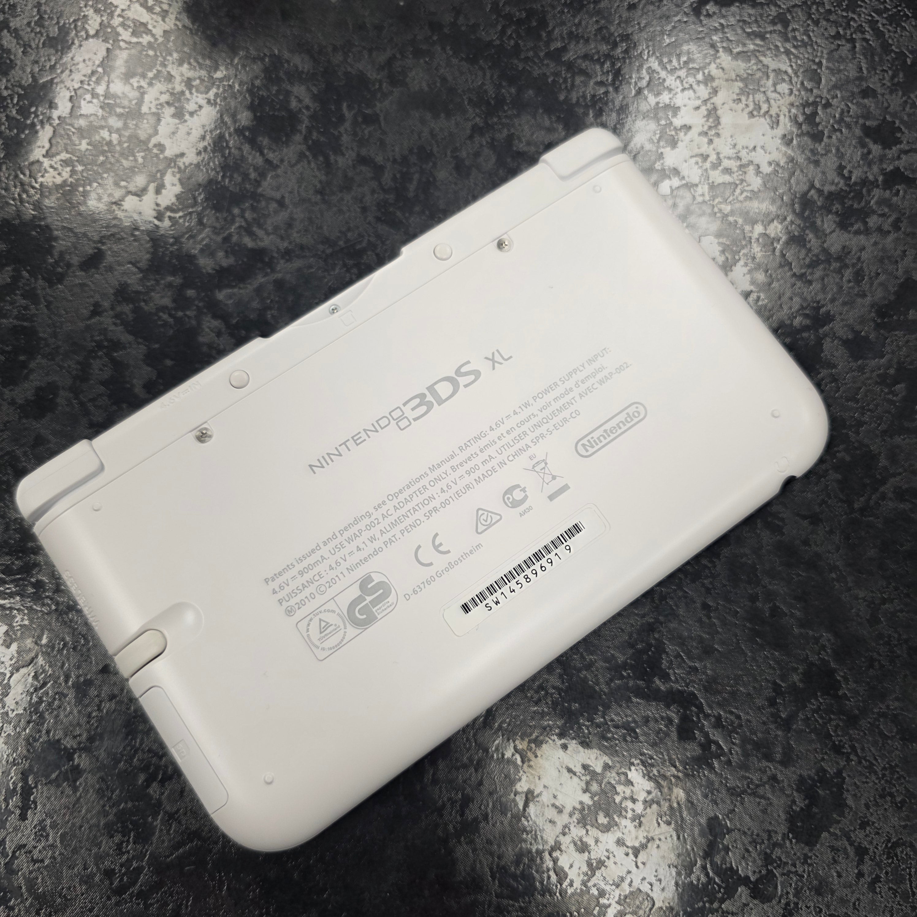 (Reshelled) Nintendo 3DS XL White Handheld Console
