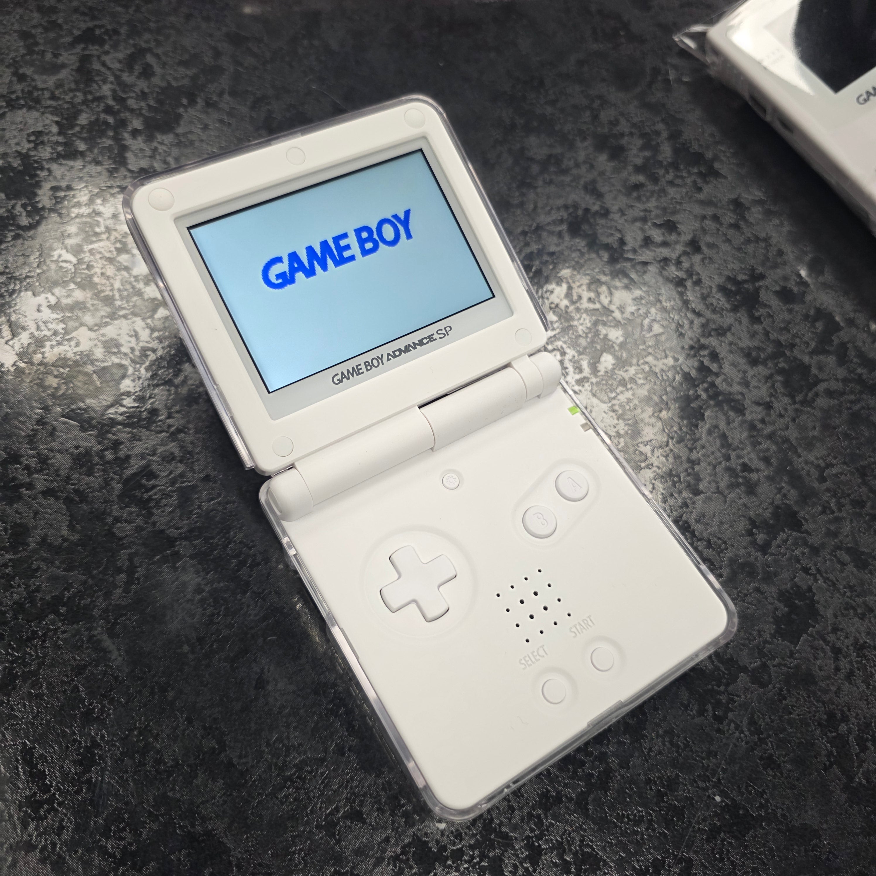 Nintendo Game Boy Advance SP (GBA SP) Custom Snow White Backlit Handheld Console