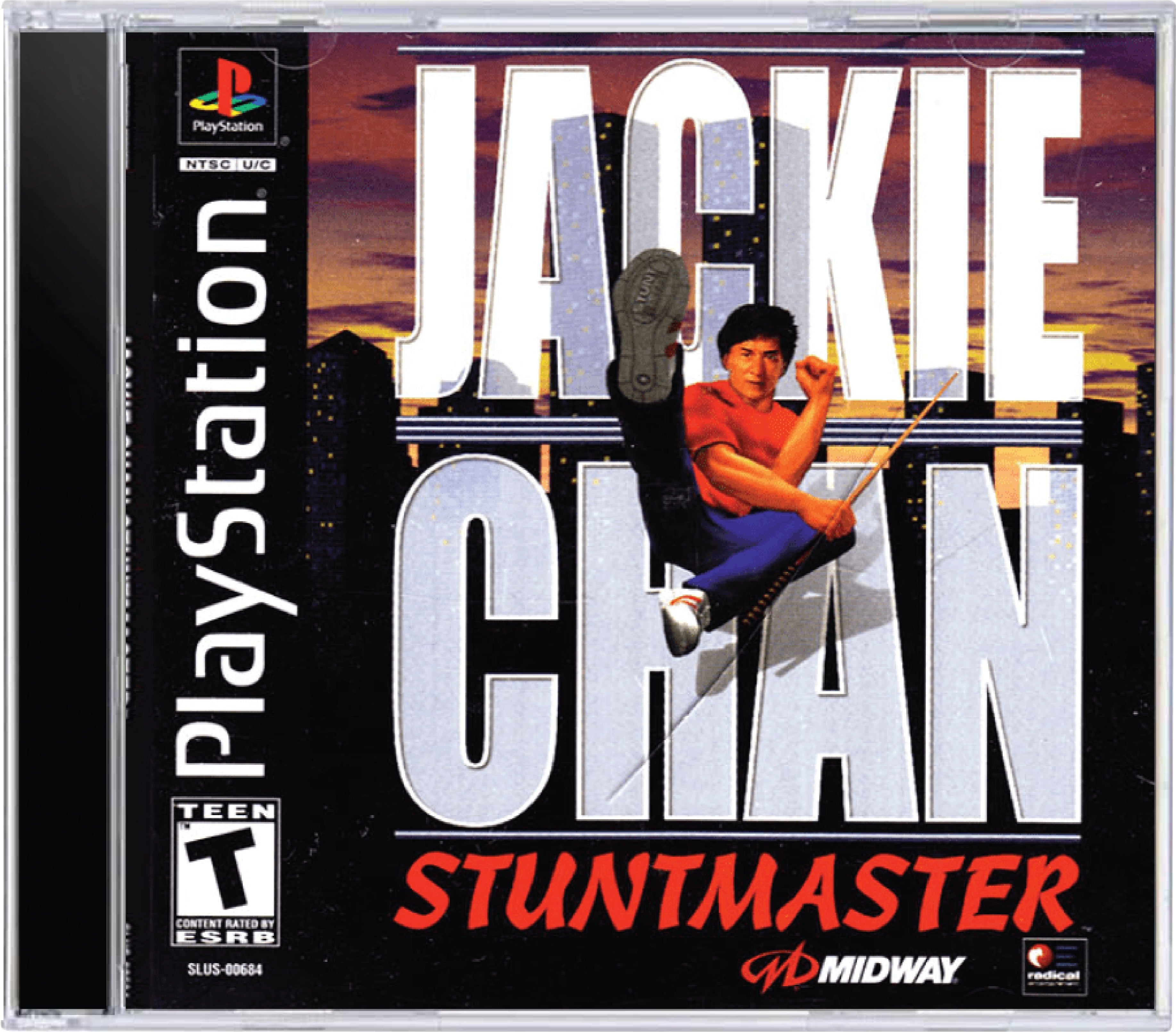 Jackie Chan's Stunt Master (Scratch and Win Card) - Sony PlayStation 1 (PS1)