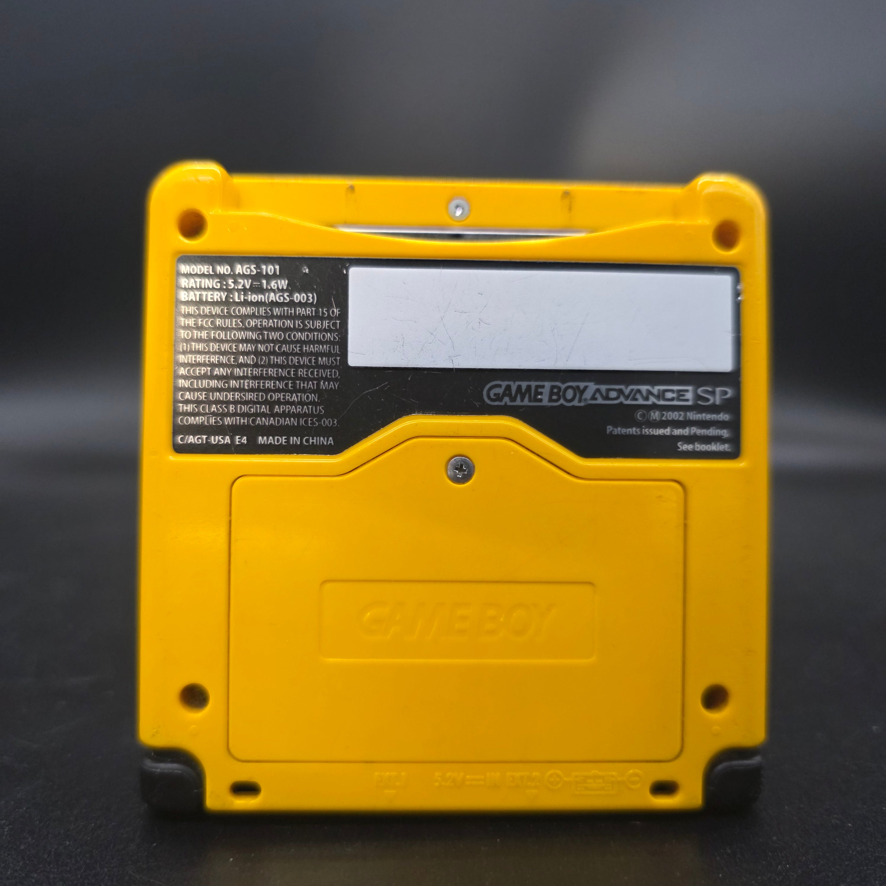 Nintendo Game Boy Advance GBA SP Pikachu Handheld Console (AGS 101)