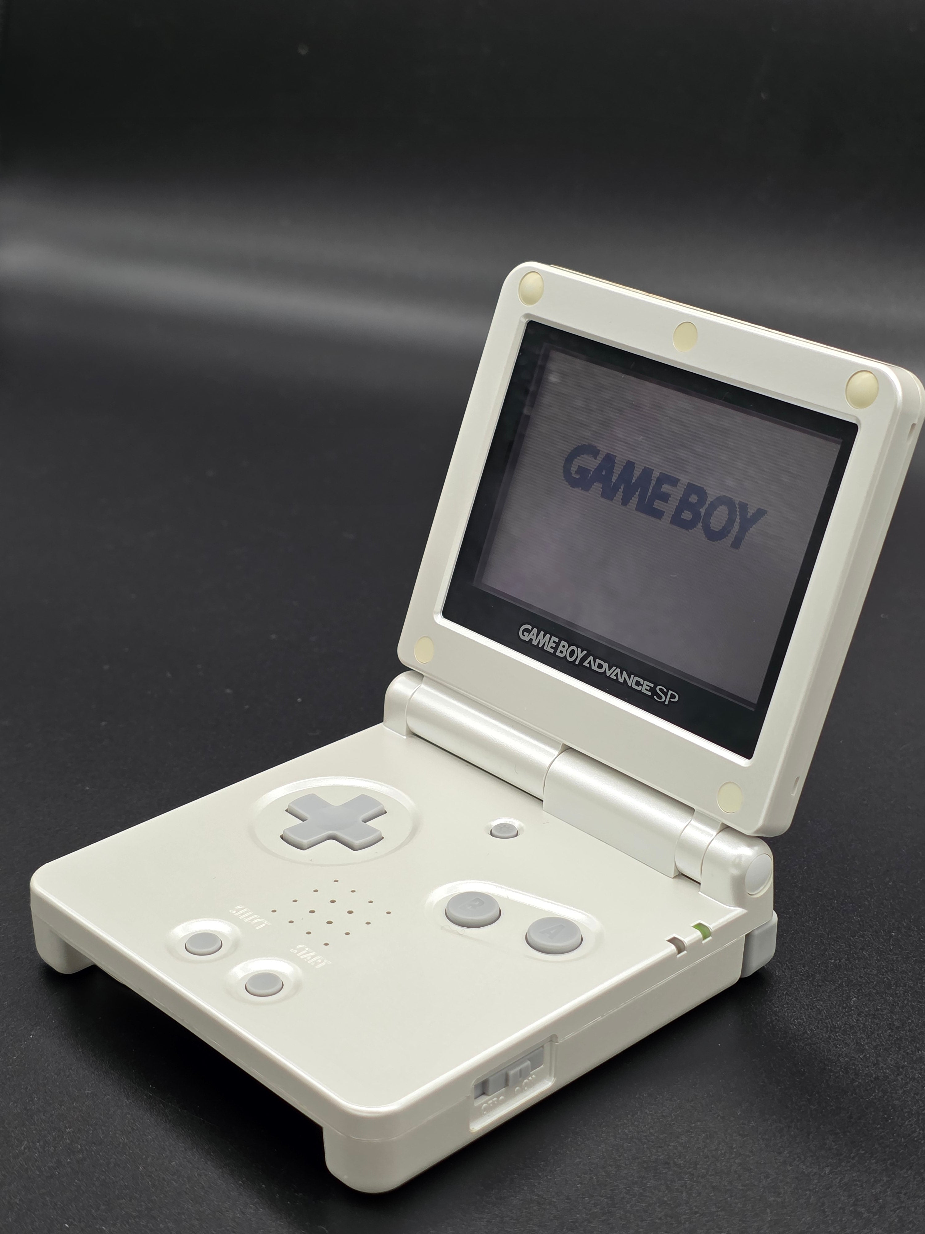 *Reshelled* Nintendo Game Boy Advance GBA SP Pearl White Handheld Console