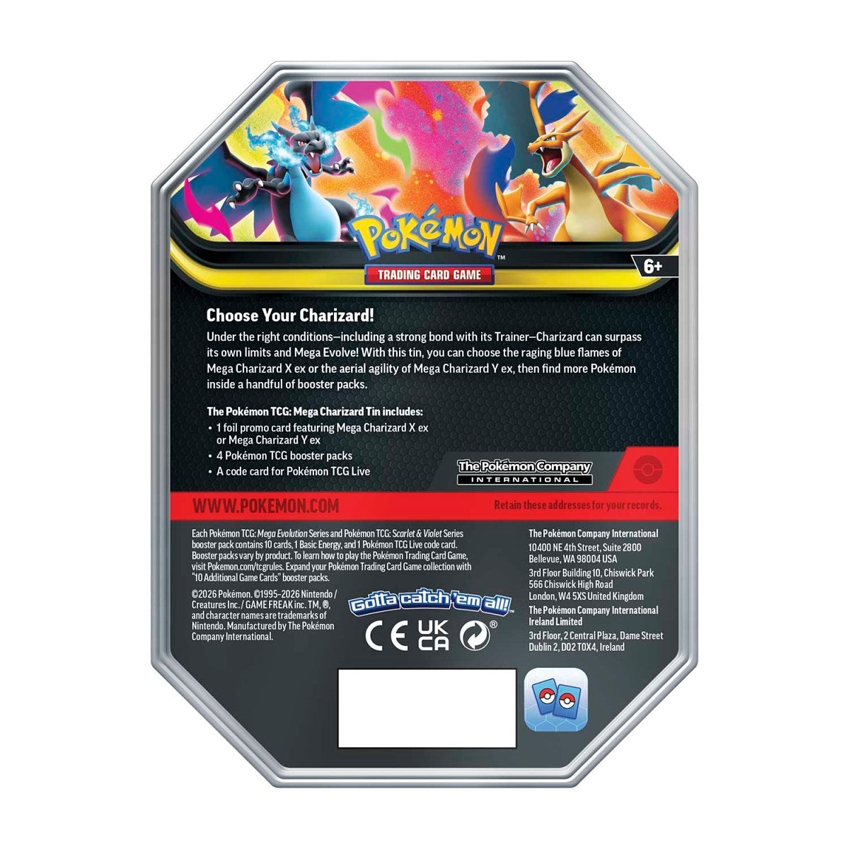 Pokemon TCG: Mega Charizard Tin (Mega Charizard Y)